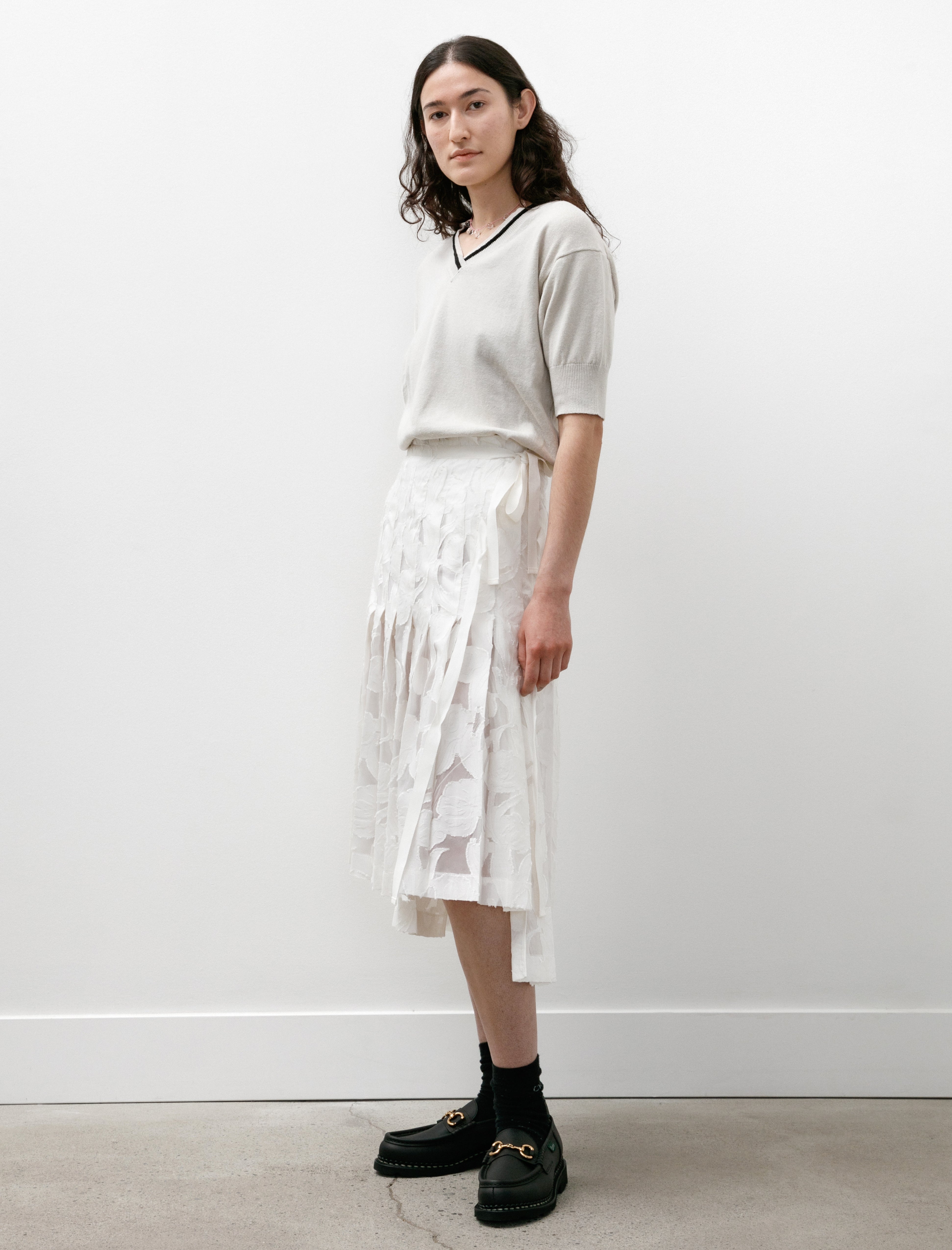 Hache Wimbledon Skirt White