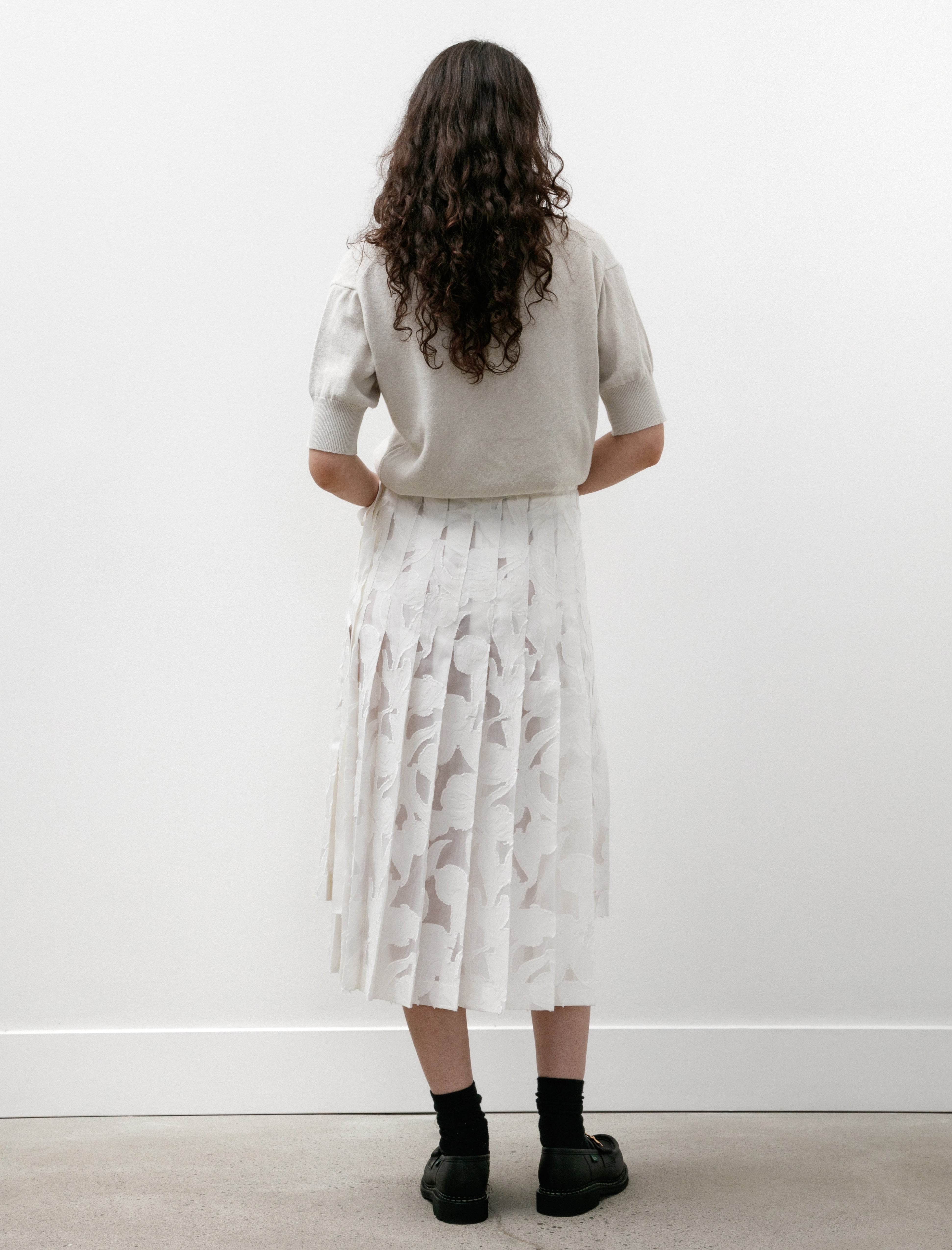 Hache Wimbledon Skirt White