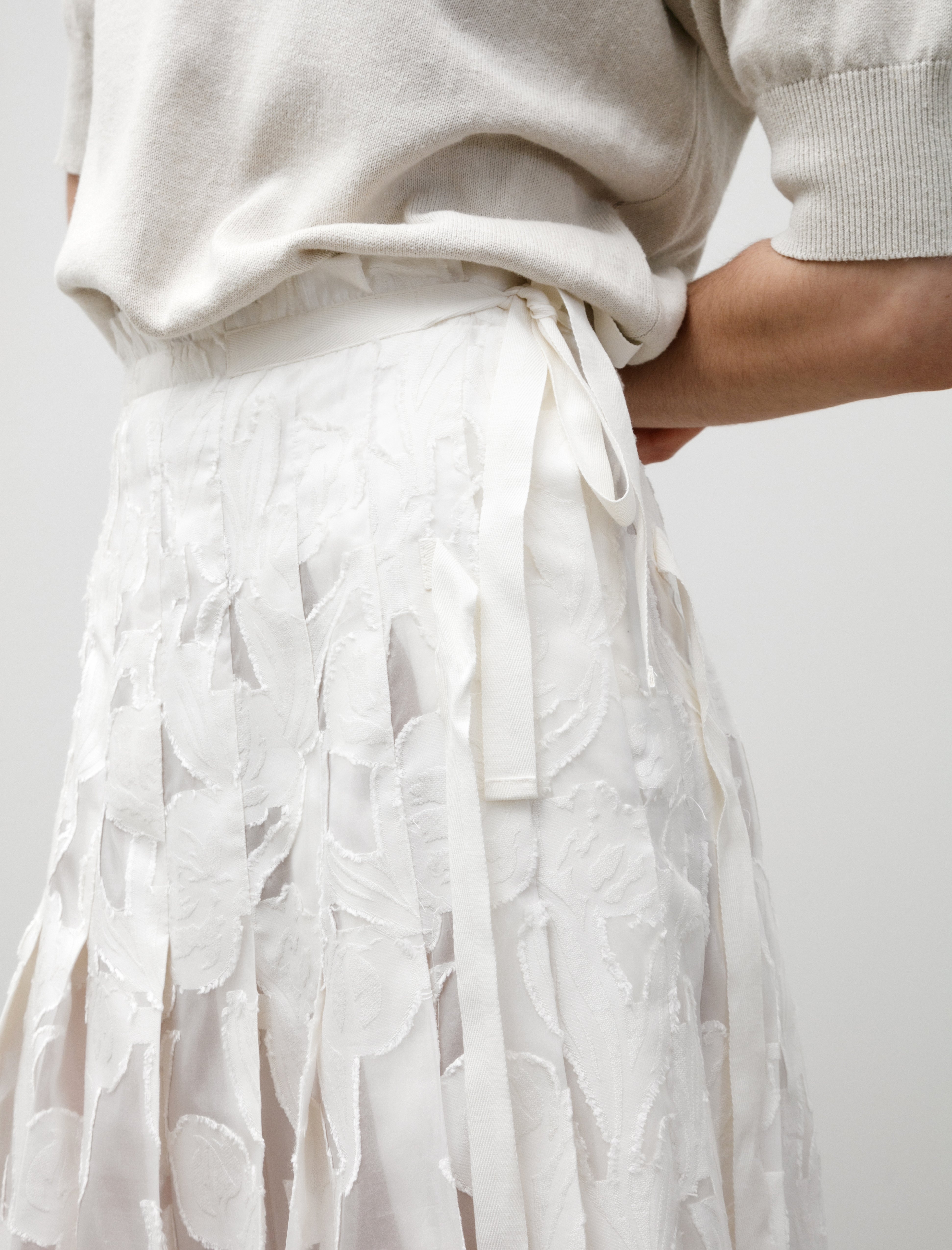 Hache Wimbledon Skirt White