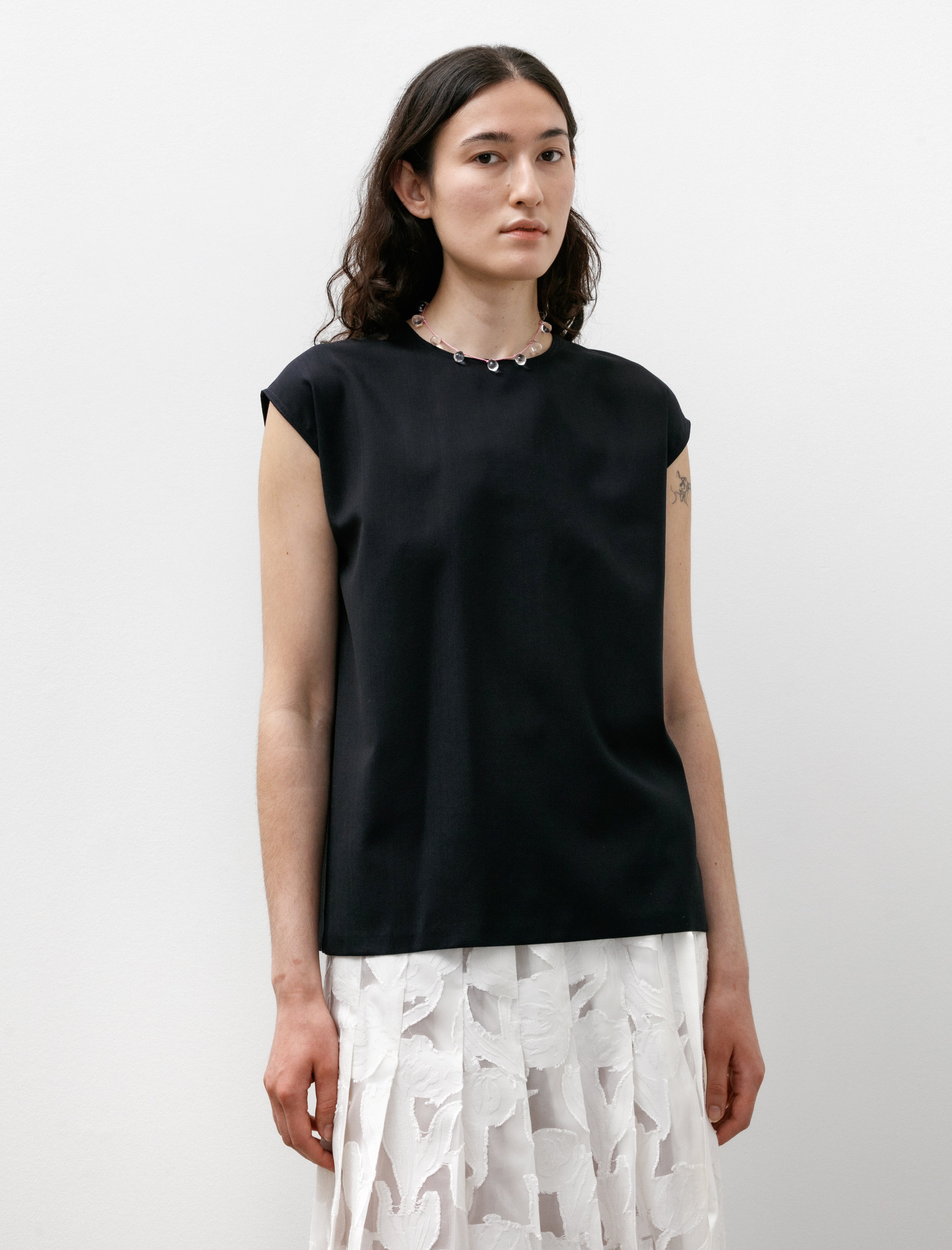 Hache Capri Blouse Navy