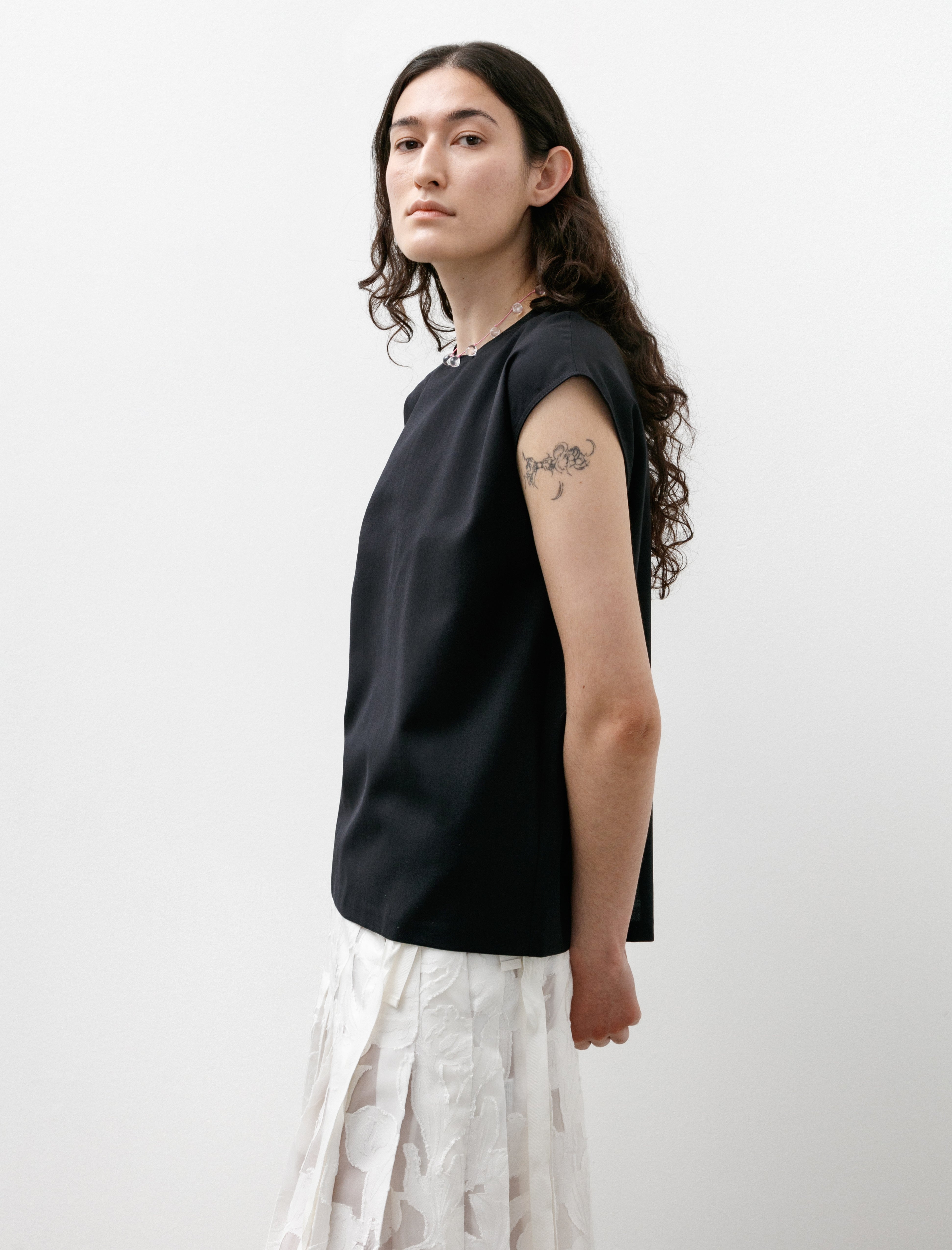 Hache Capri Blouse Navy