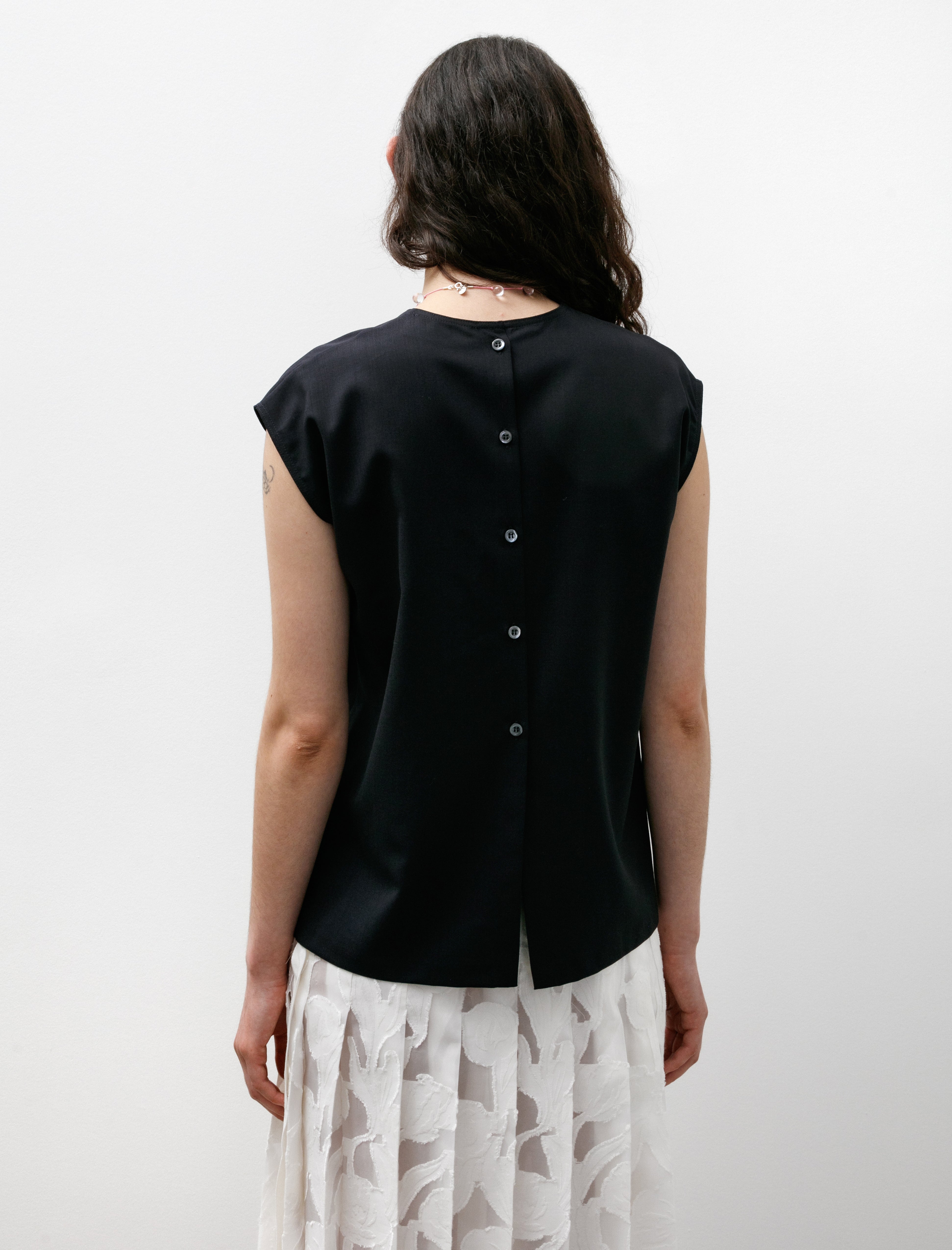 Hache Capri Blouse Navy