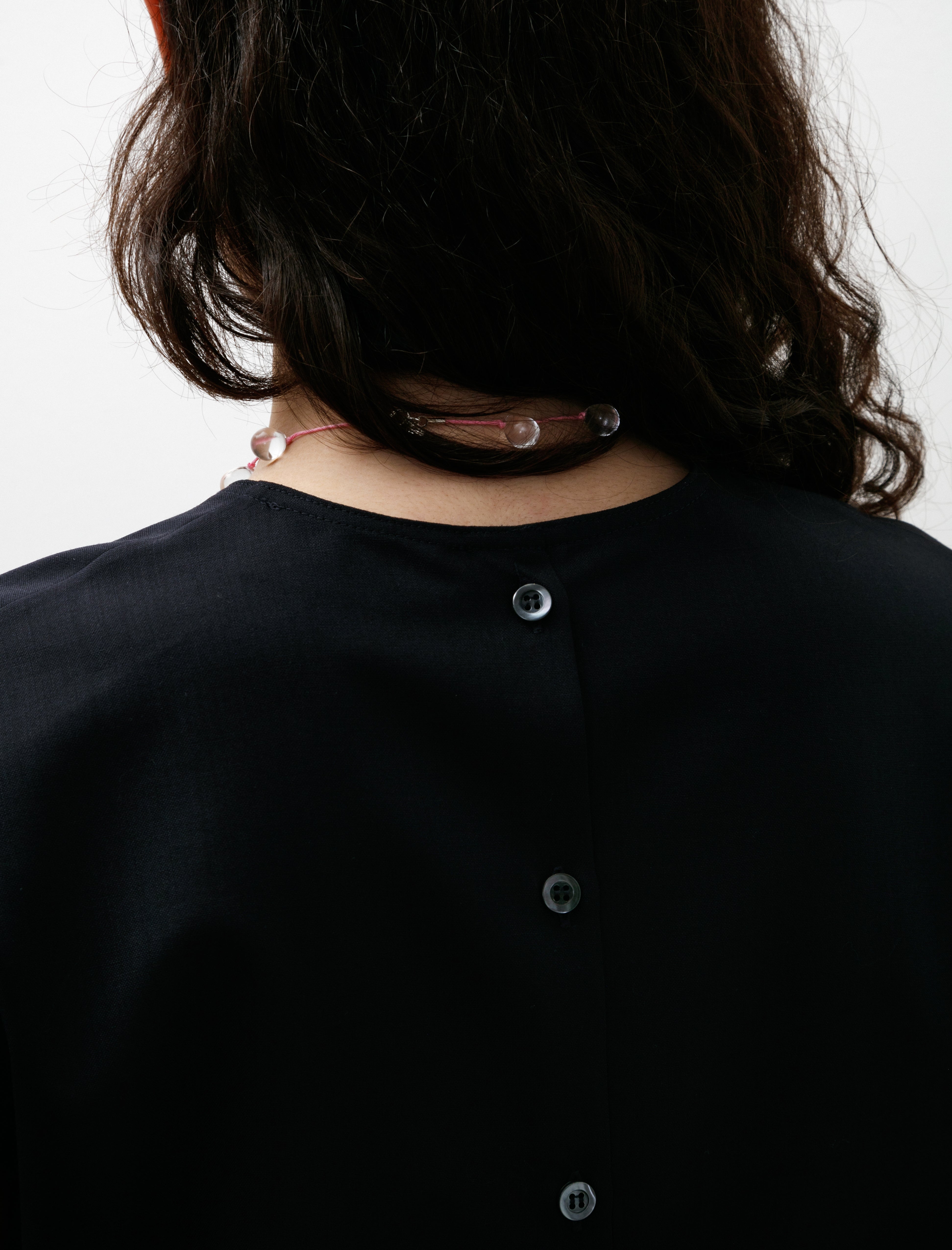 Hache Capri Blouse Navy