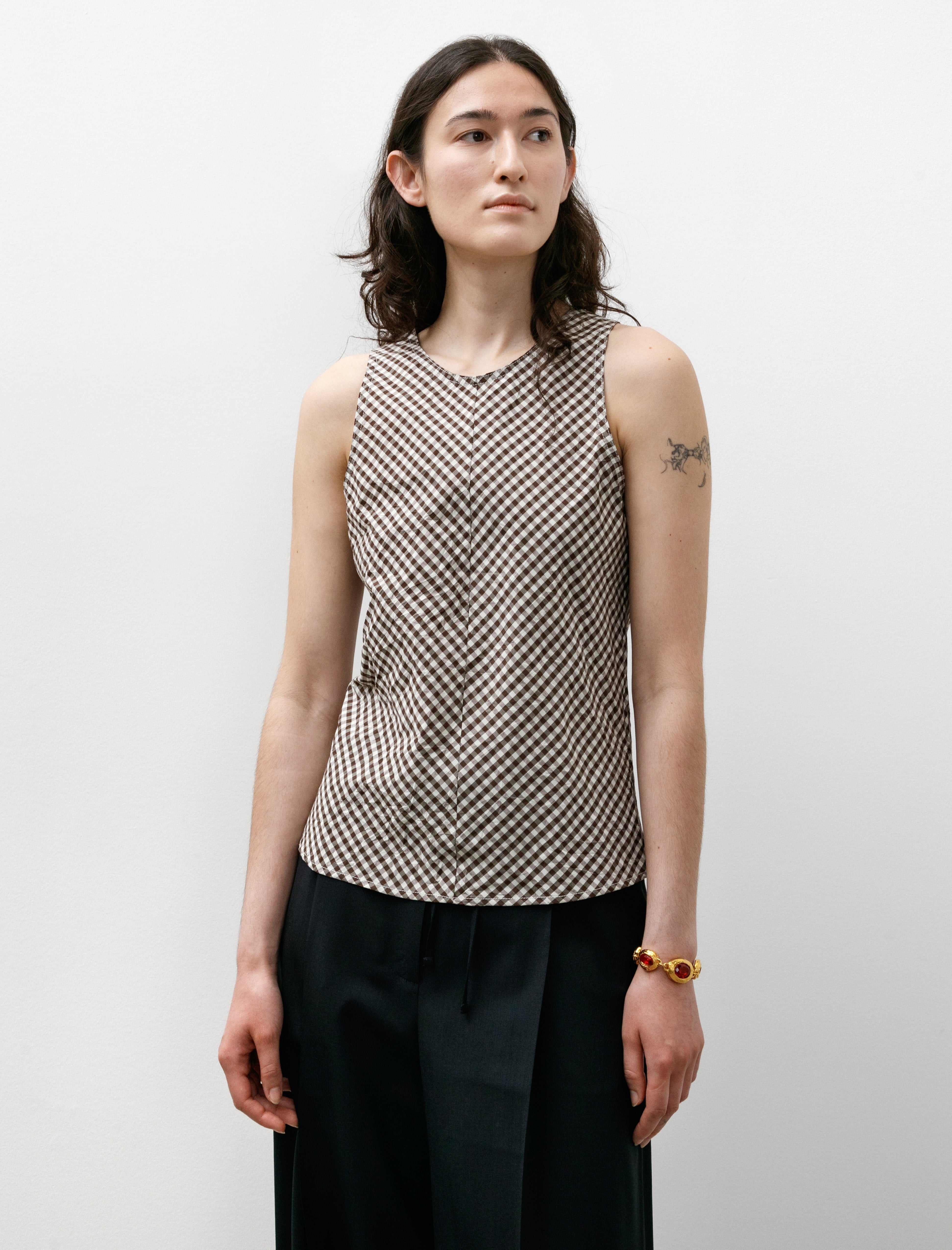 Hache Cherry Top Brown and White