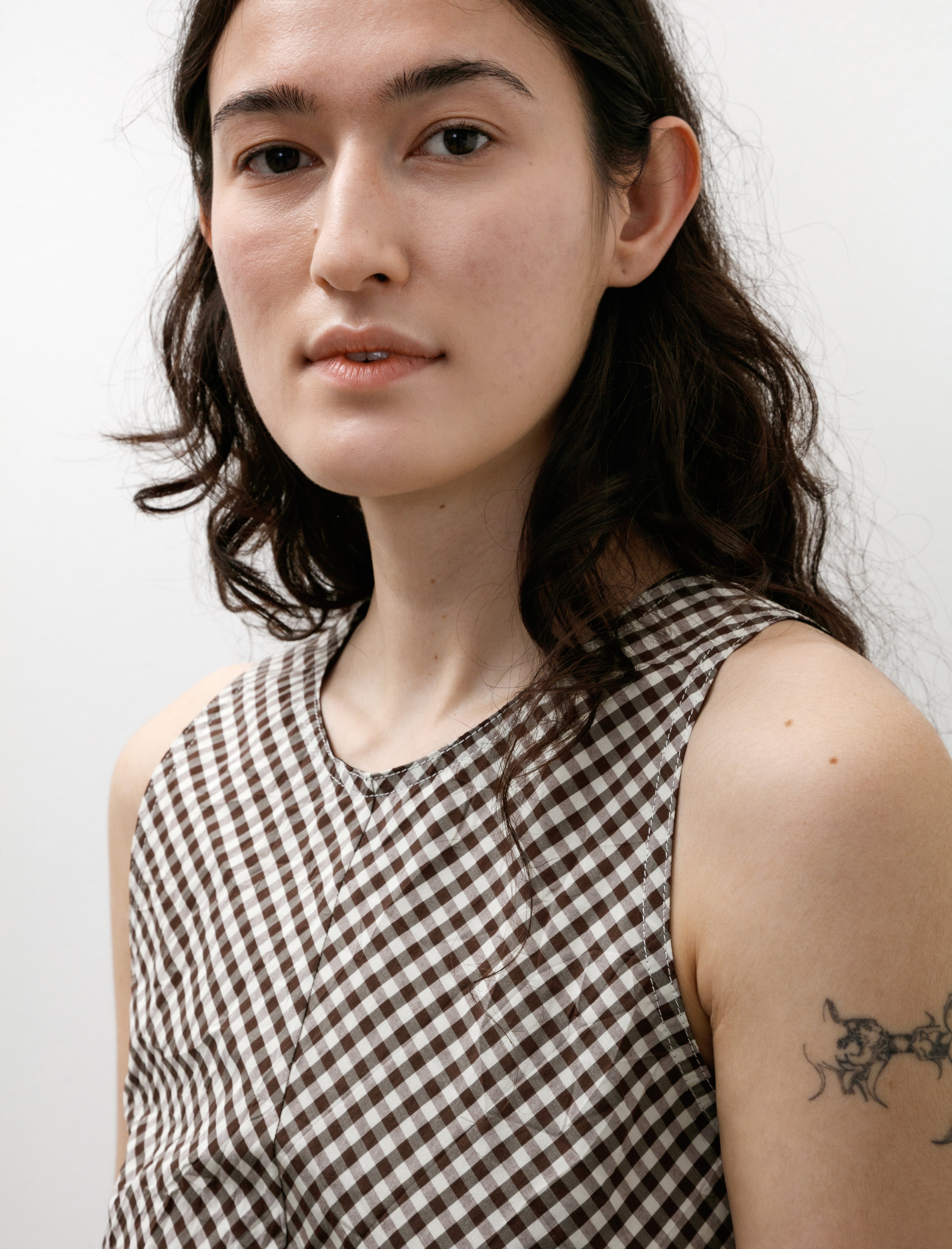 Hache Cherry Top Brown and White