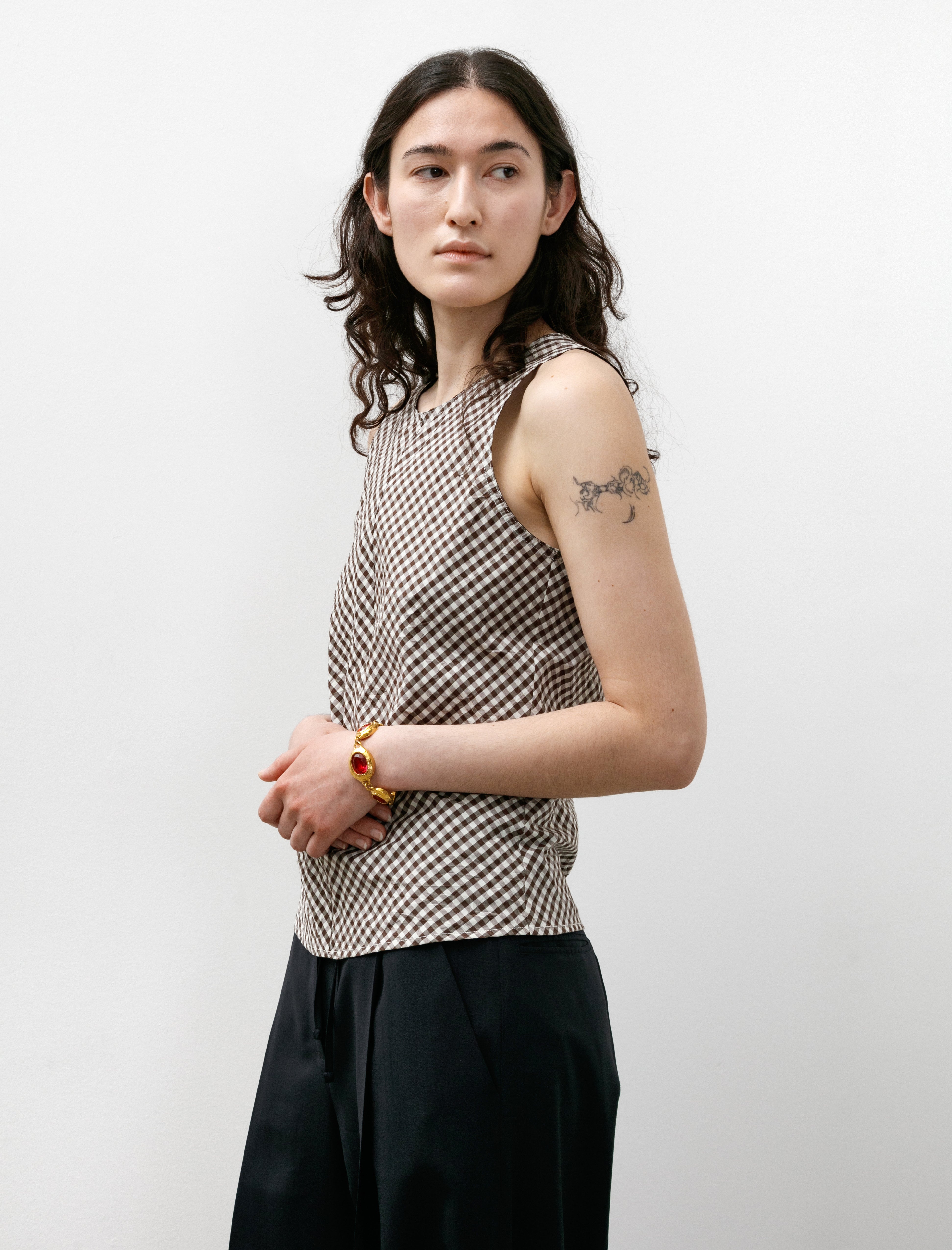 Hache Cherry Top Brown and White