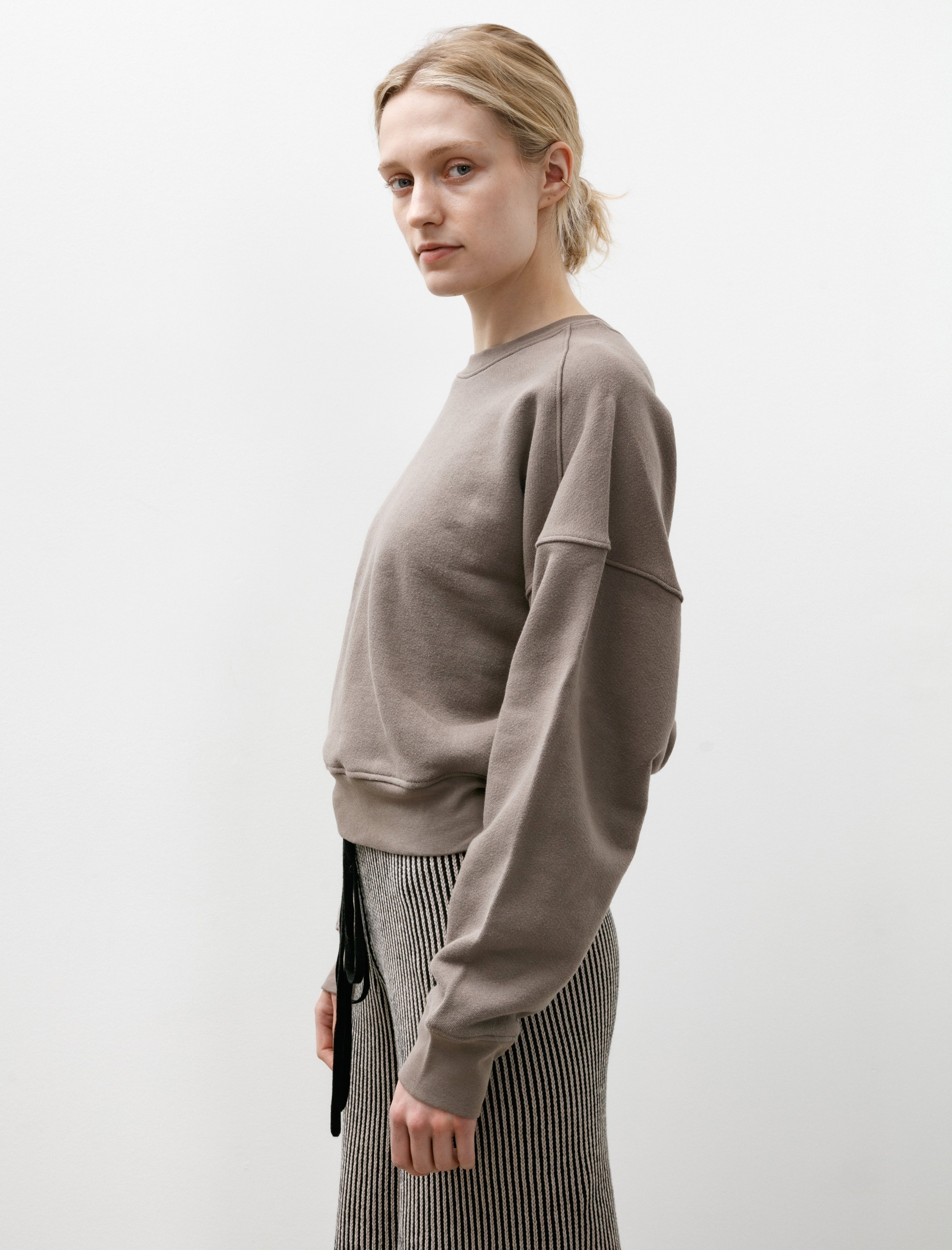 Nu Swim Smile Sweatshirt Taupe