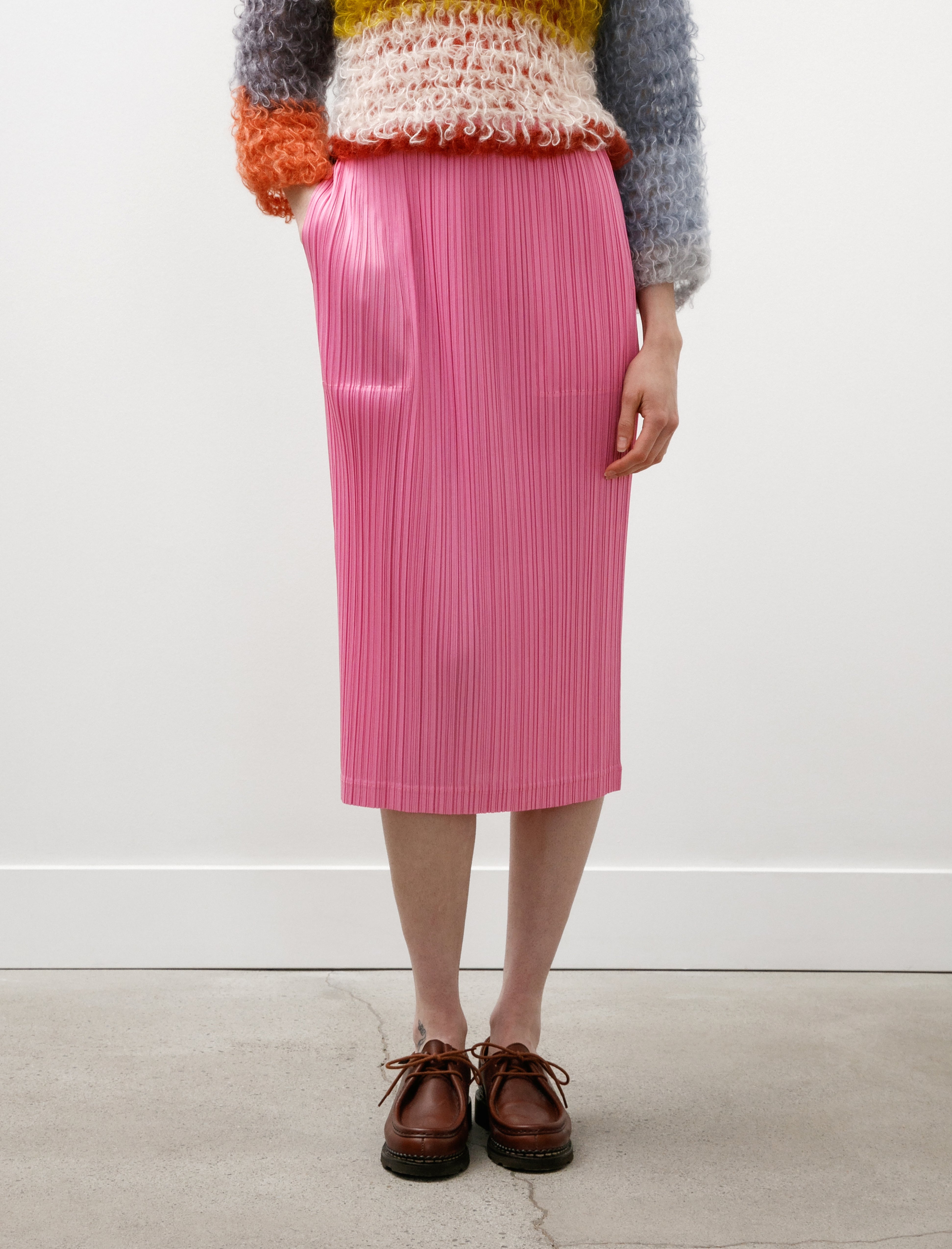 Pleats Please by Issey Miyake Loop Bottoms Skirt Pink