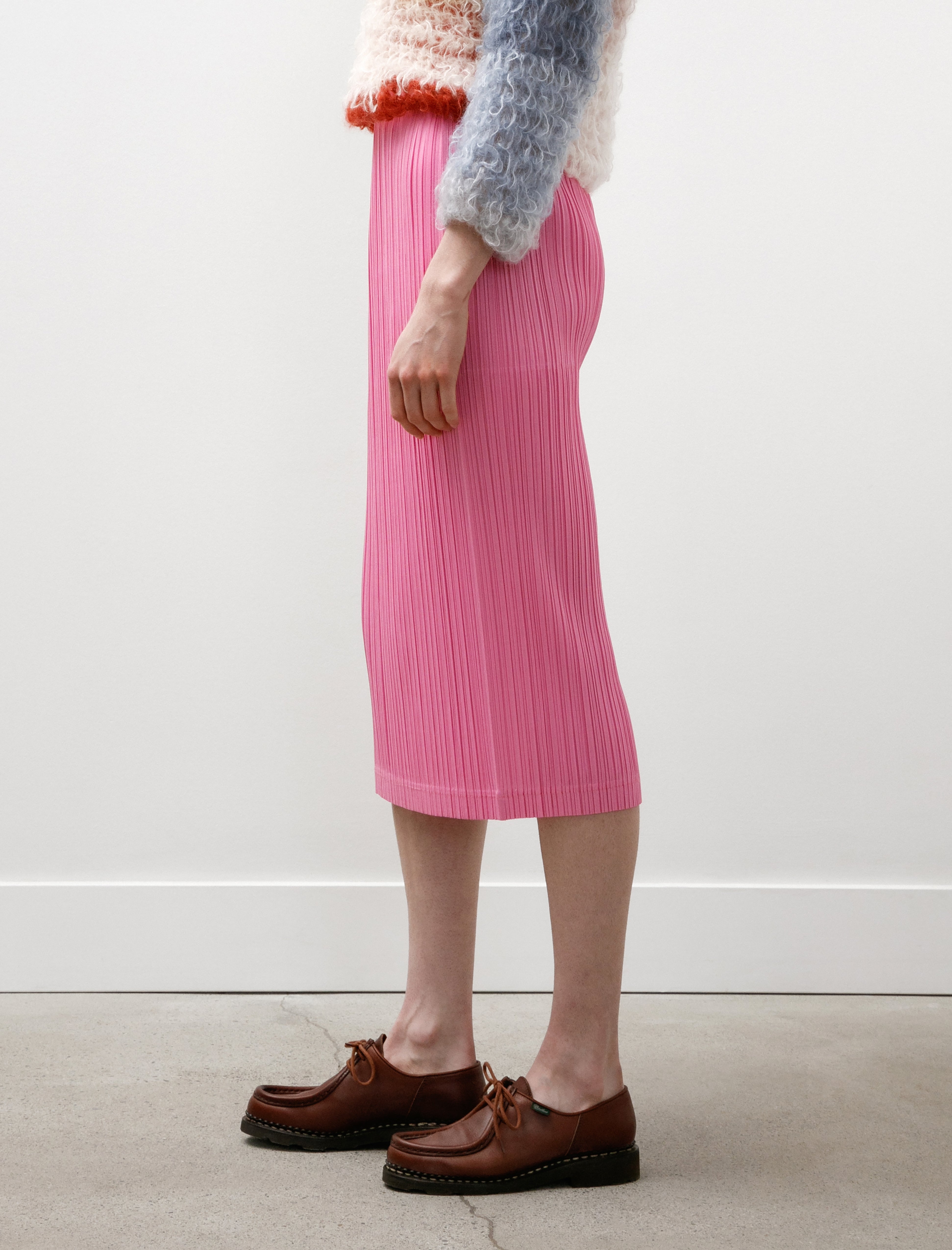 Pleats Please by Issey Miyake Loop Bottoms Skirt Pink