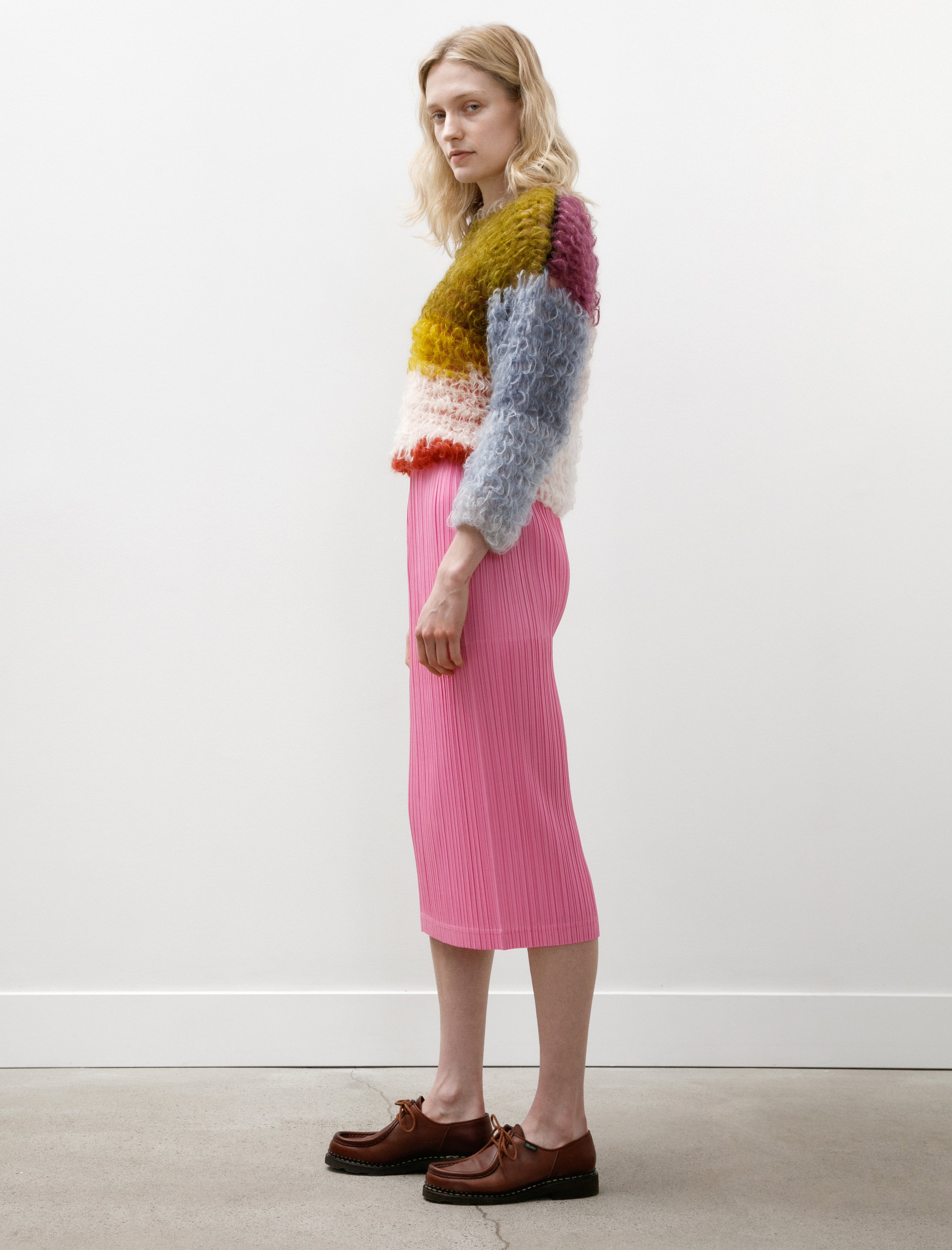 Pleats Please by Issey Miyake Loop Bottoms Skirt Pink