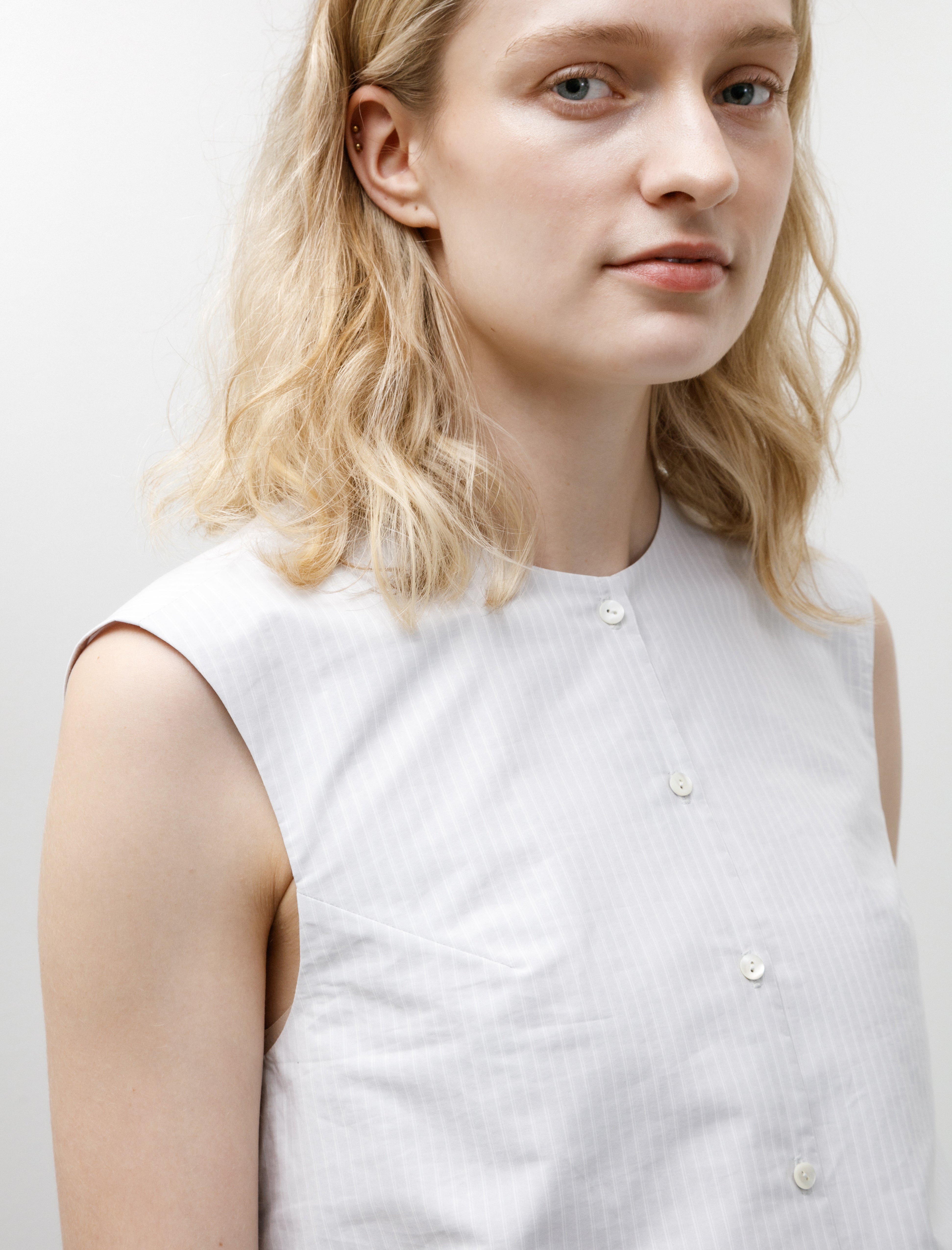 Eleph A Cropped Top Light Blue