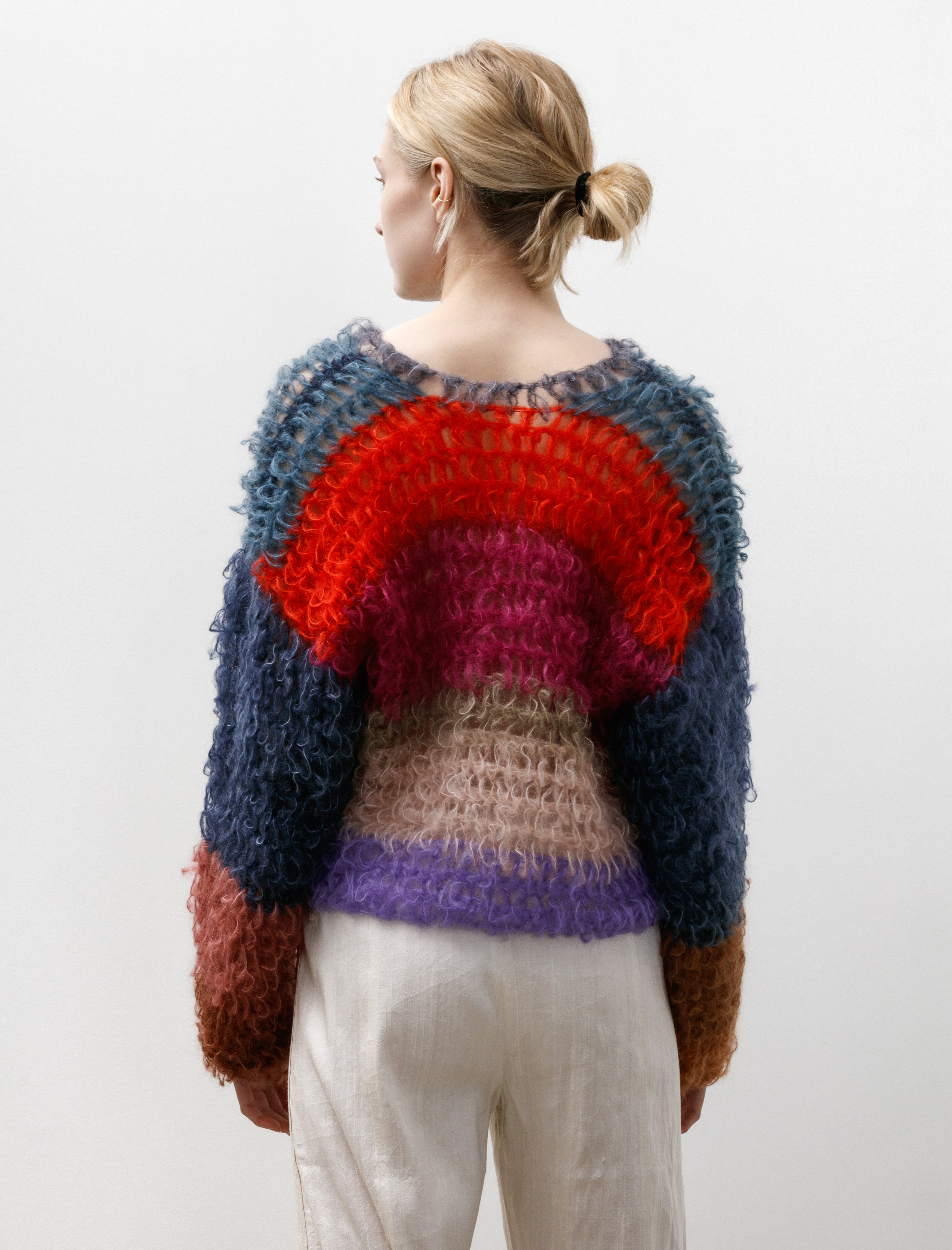 Wide Arm Pullover Blue/Green/Red/Coral