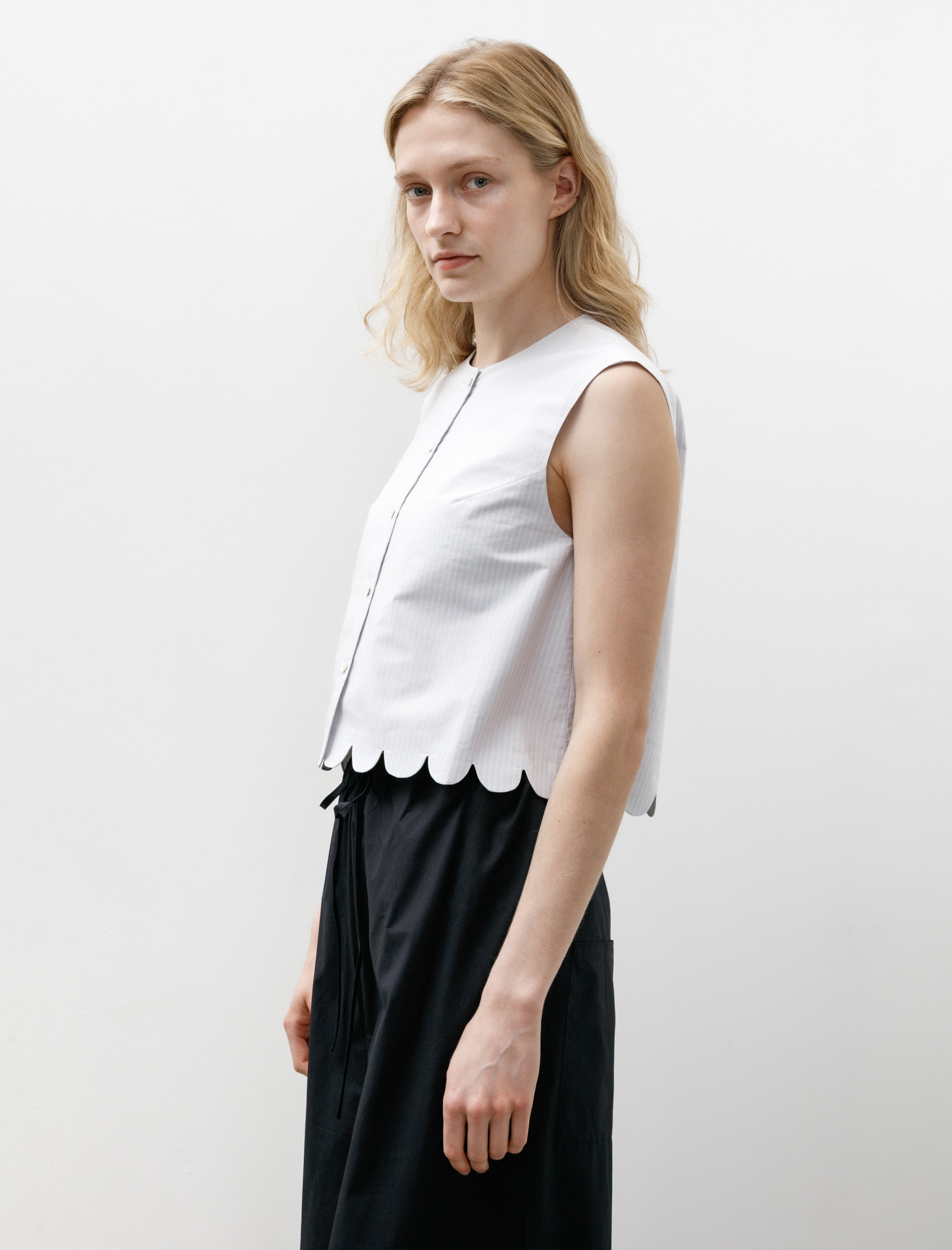 Eleph A Cropped Top Light Blue