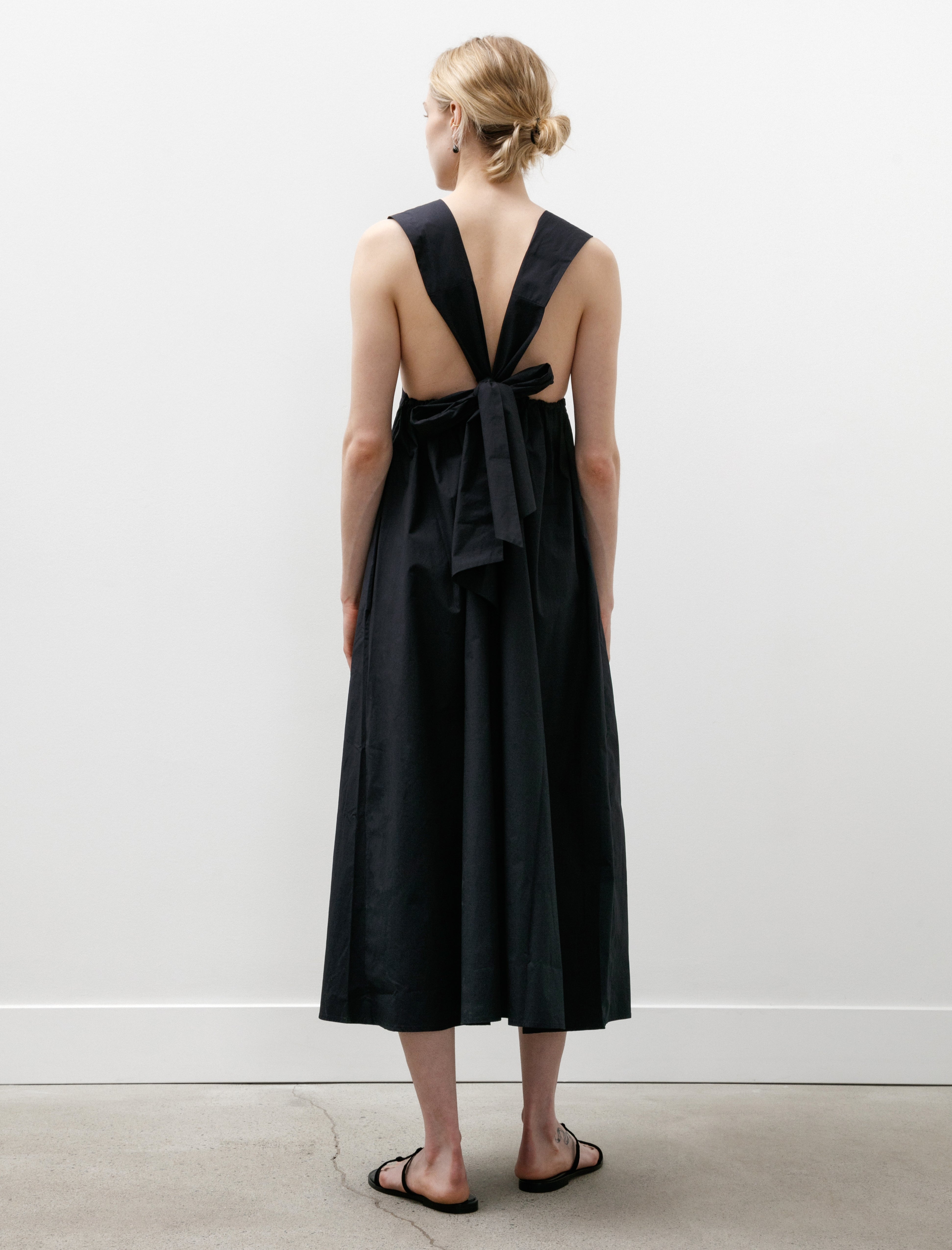 Eleph Holly Dress Navy Cotton