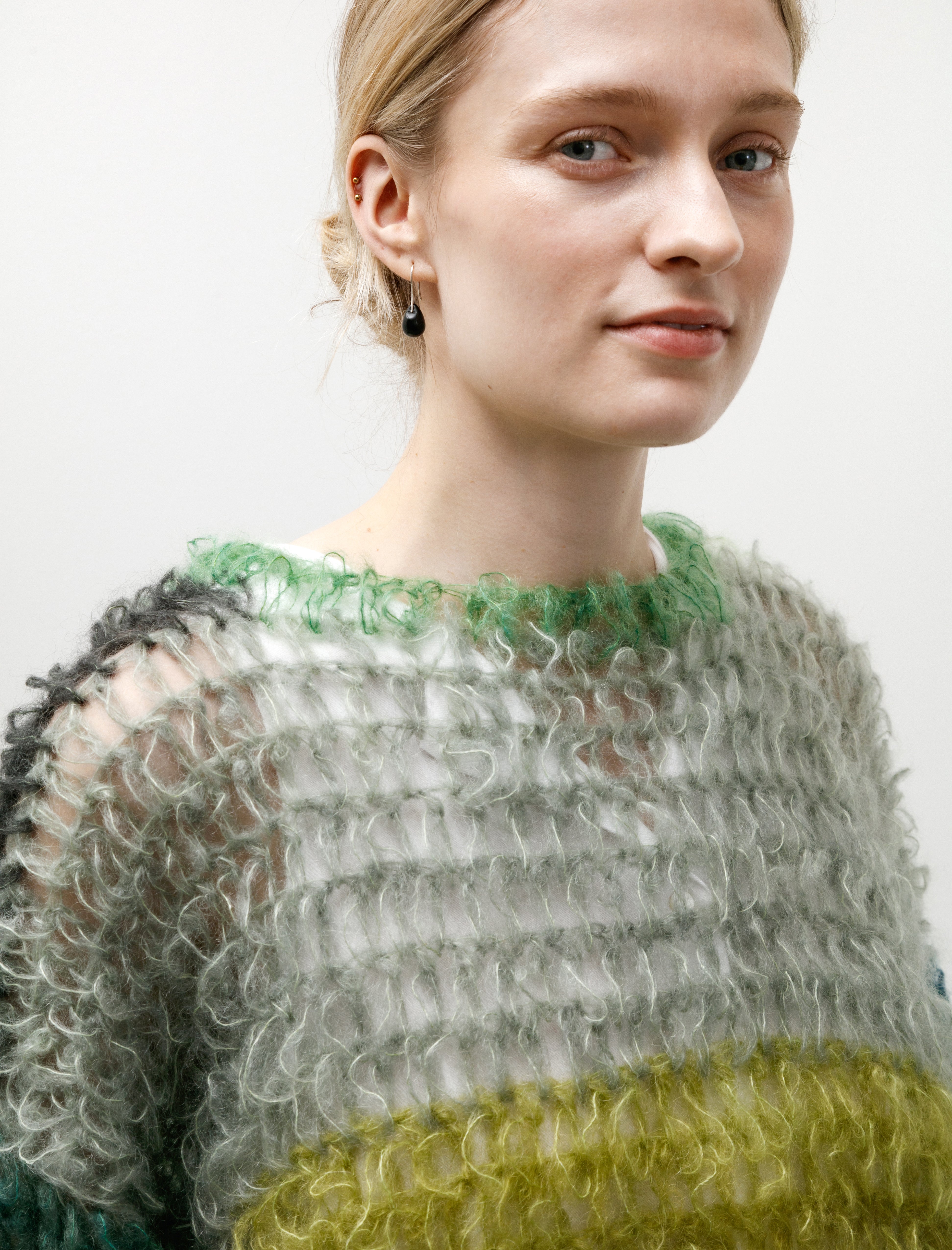 Wide Arm Pullover Grey/Greens