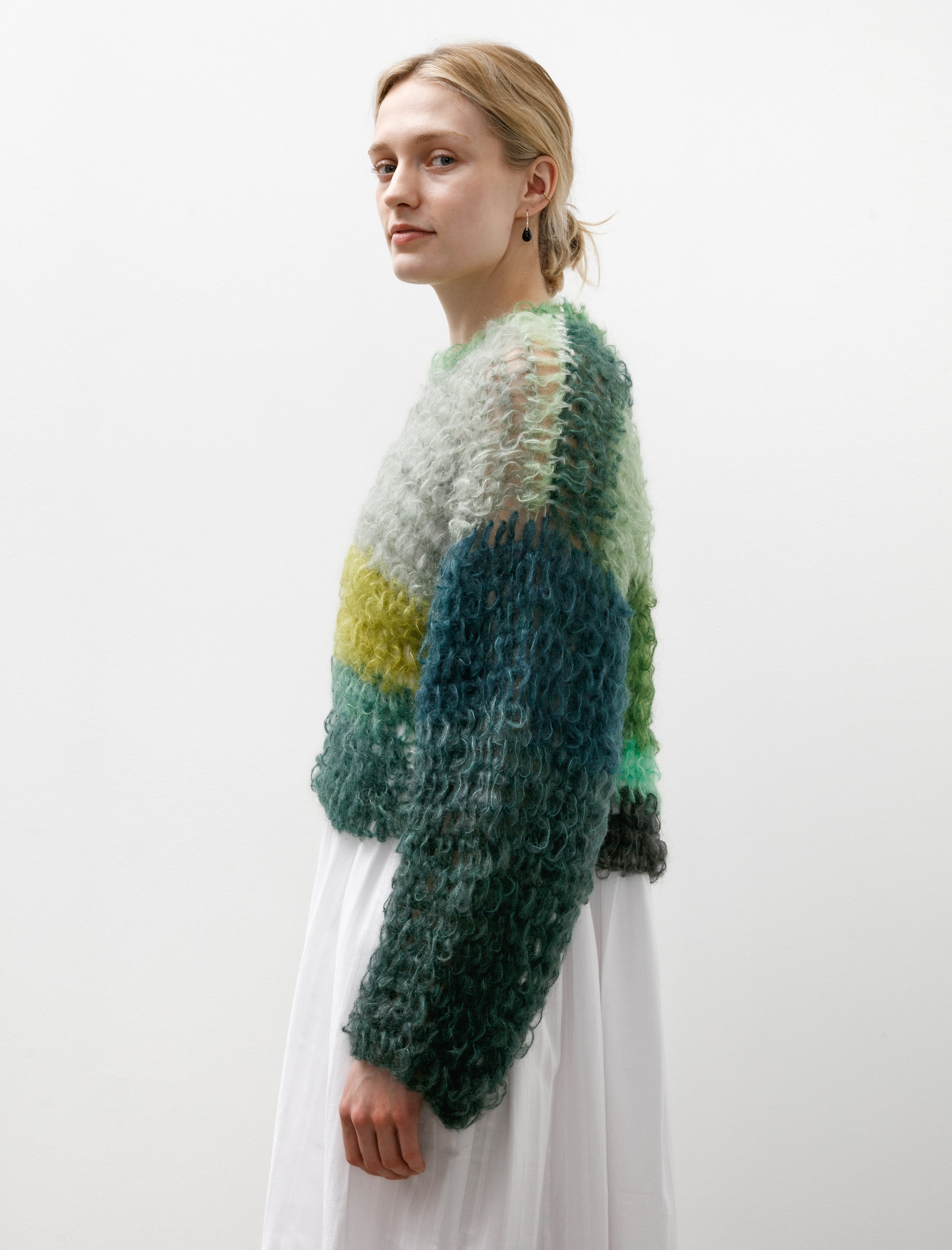 Wide Arm Pullover Grey/Greens