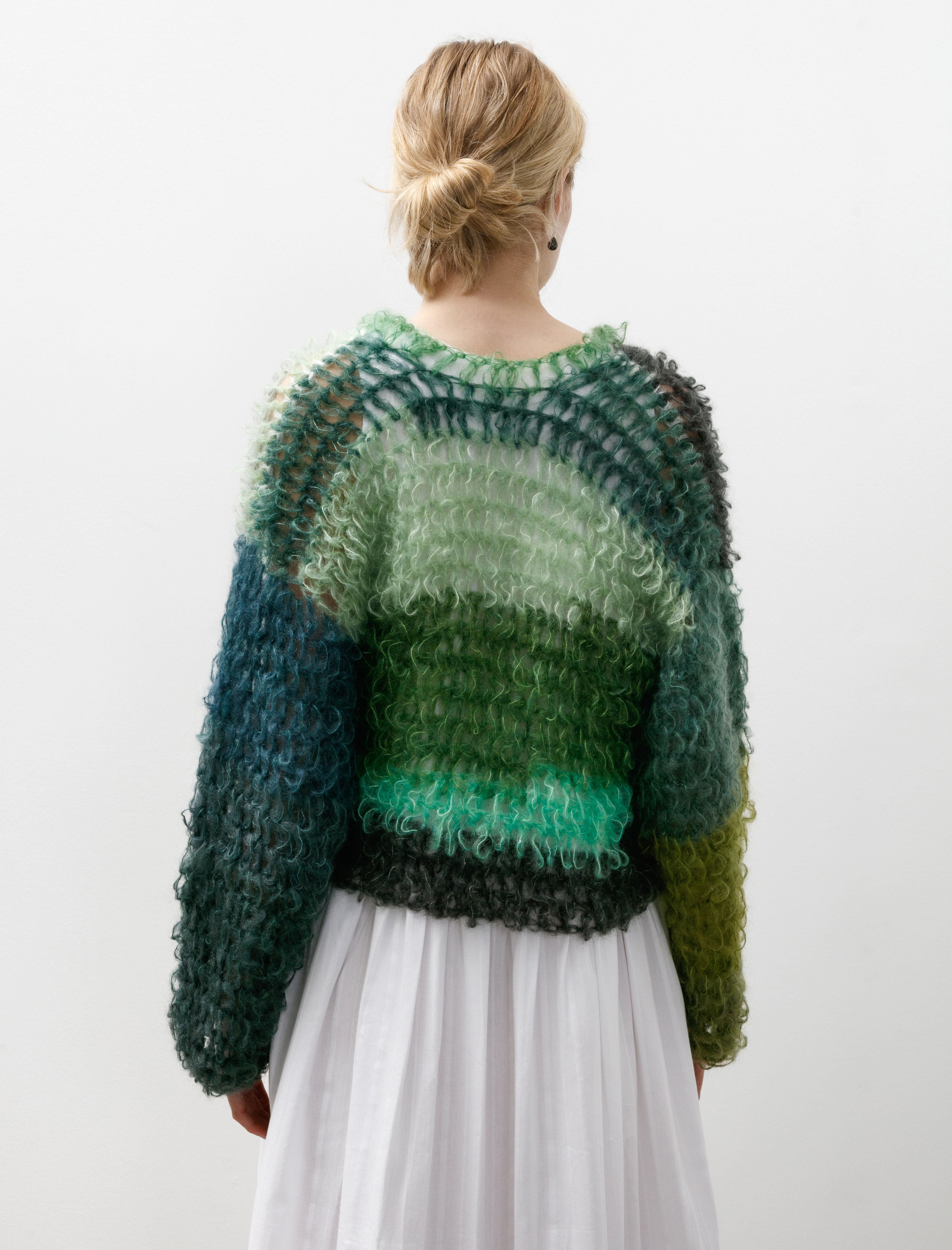 Wide Arm Pullover Grey/Greens