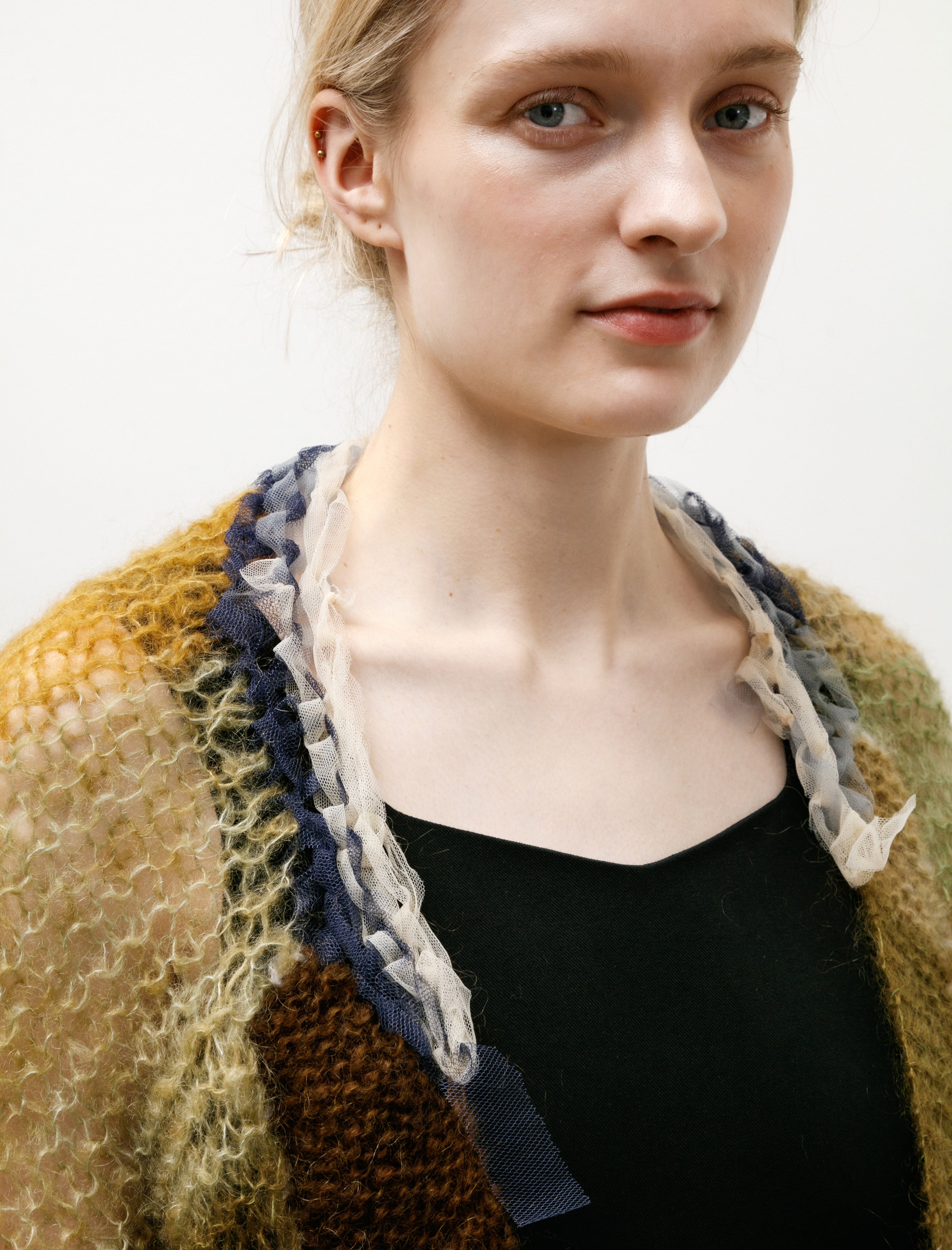 Tulle Cardigan Olives