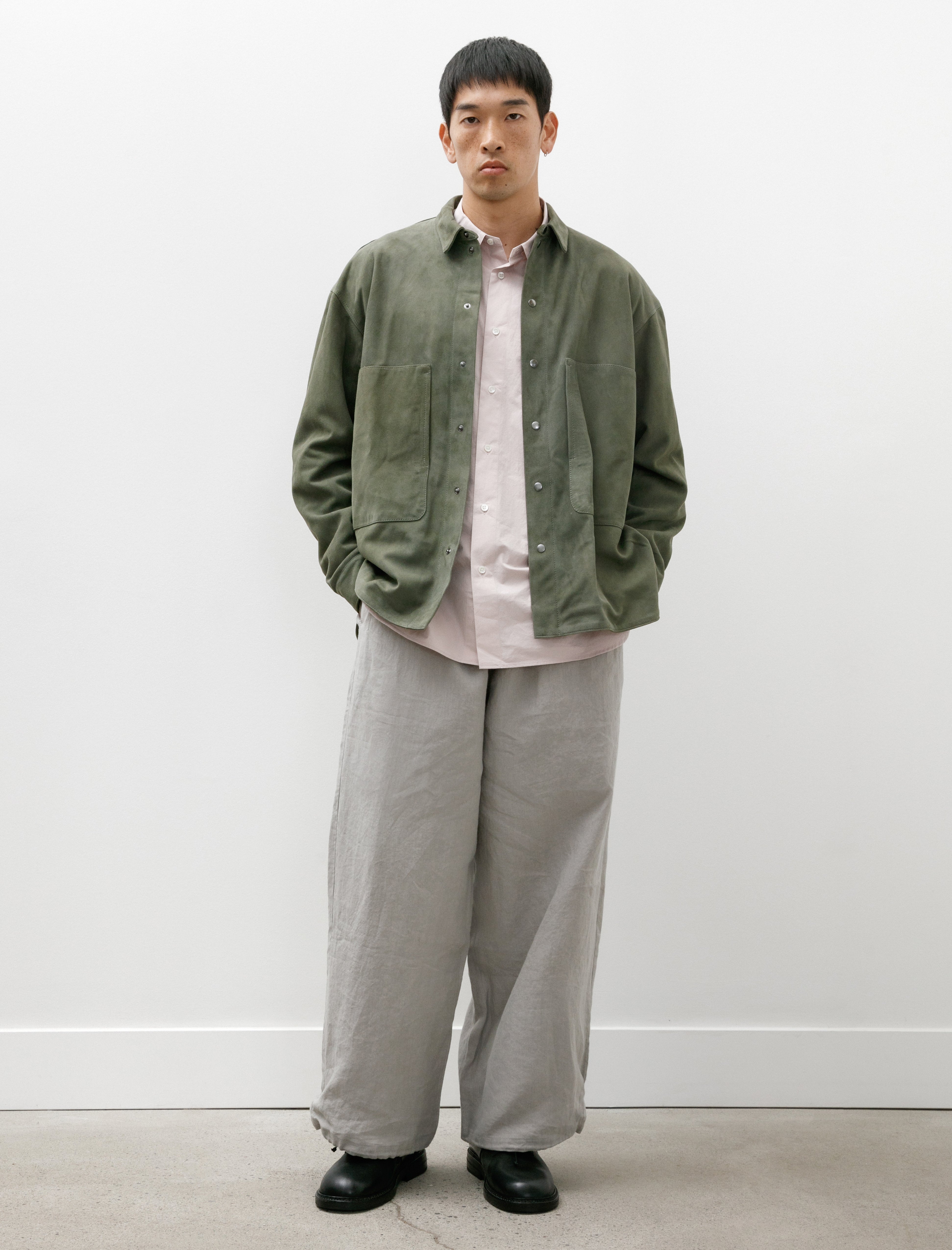 Polyploid Over Pants C Light Grey