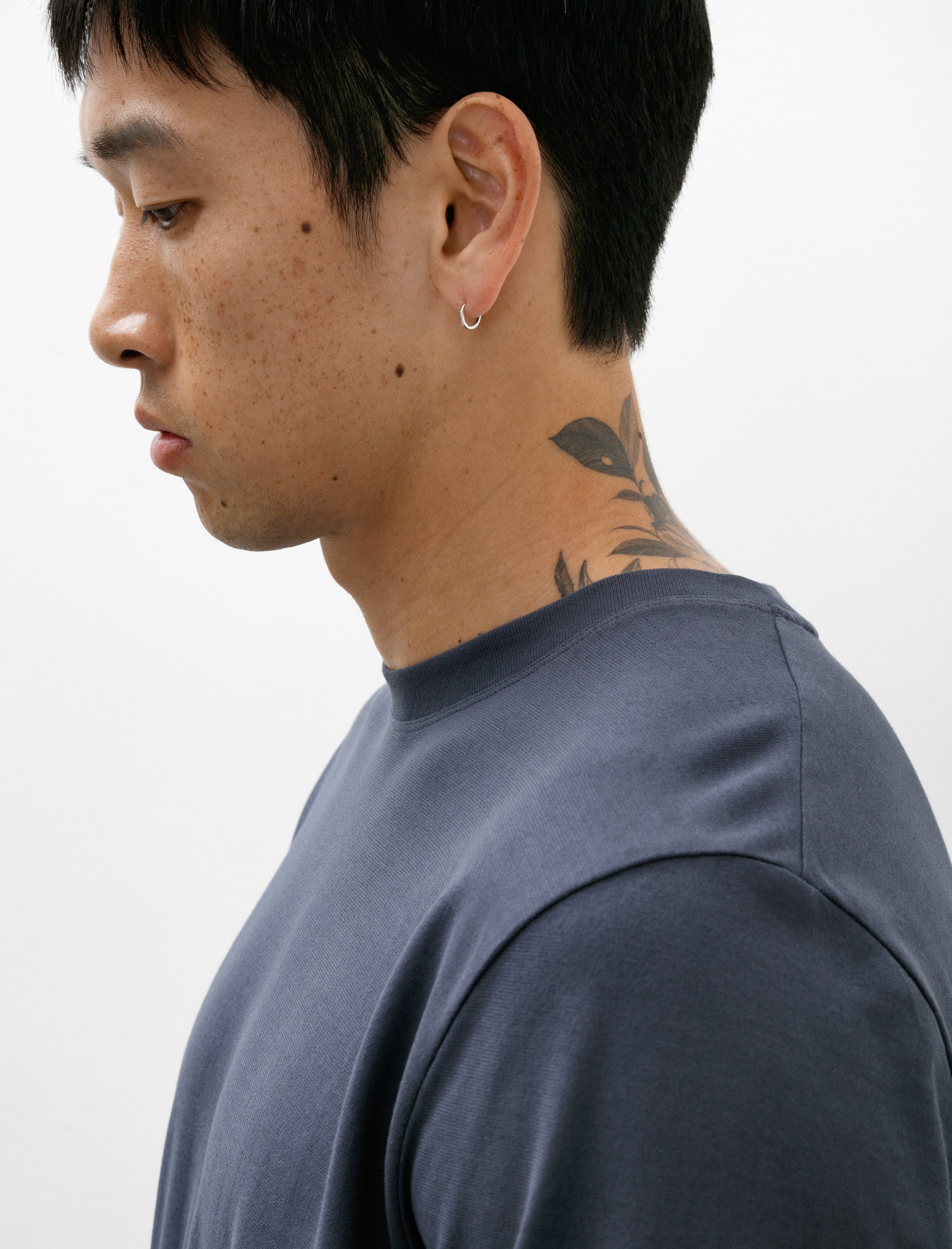 Norse Projects Jakob Cotton Crepe T-Shirt Orion Blue