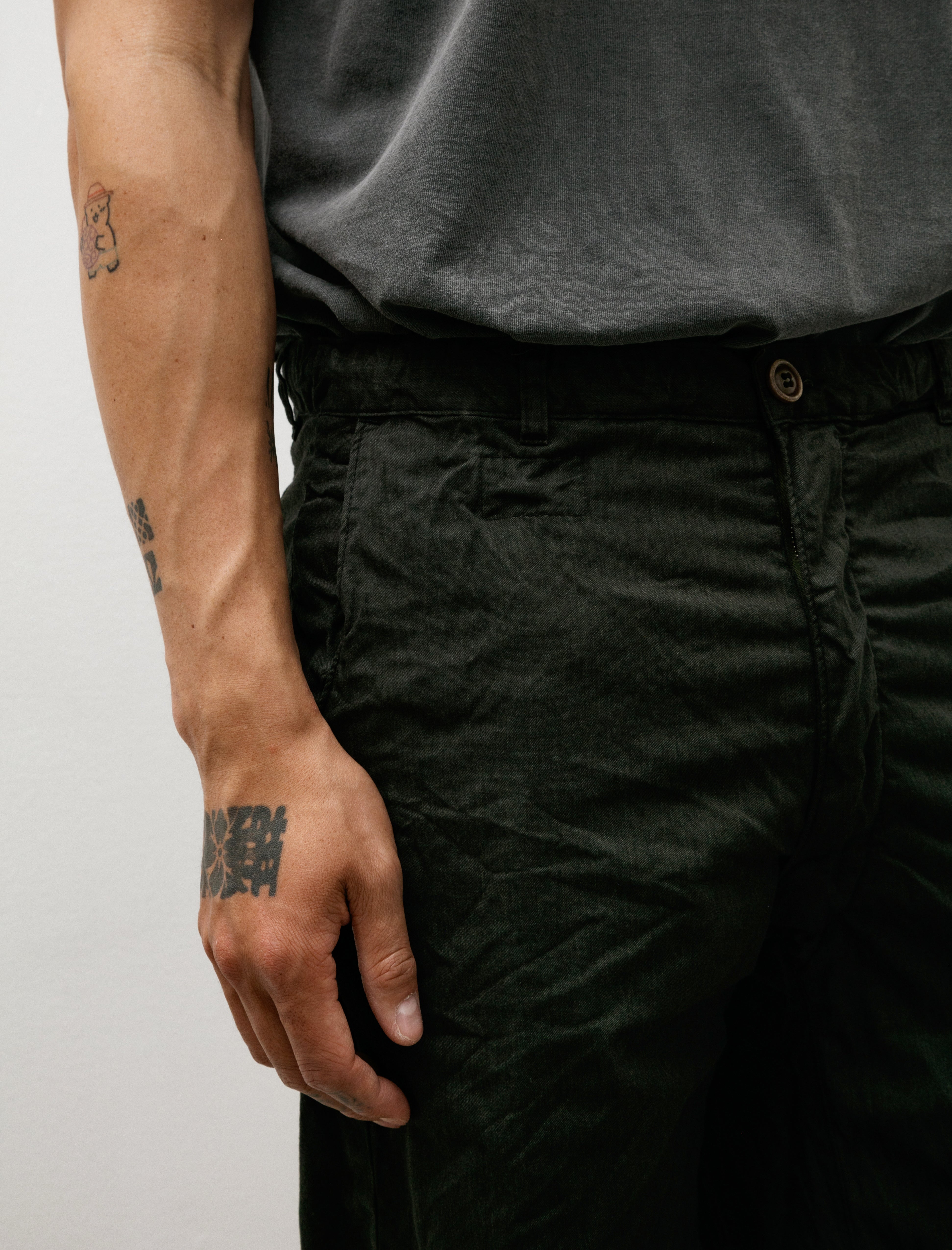 Working Work 11 Slack Short Poly Cotton Gabardine Beach Tar