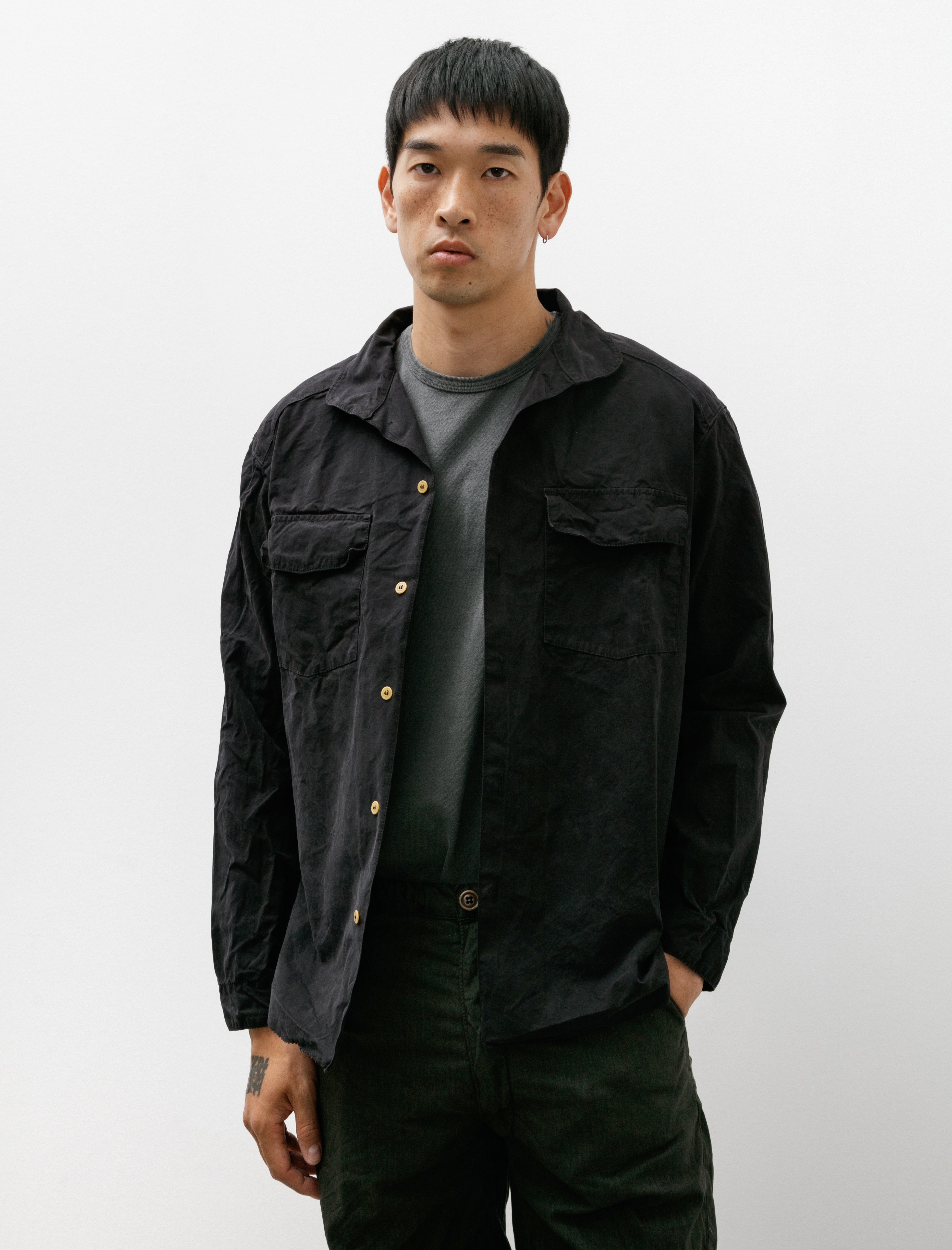 Working Work 8 Long Sleeve Trap Shirt Peached Beach Tar