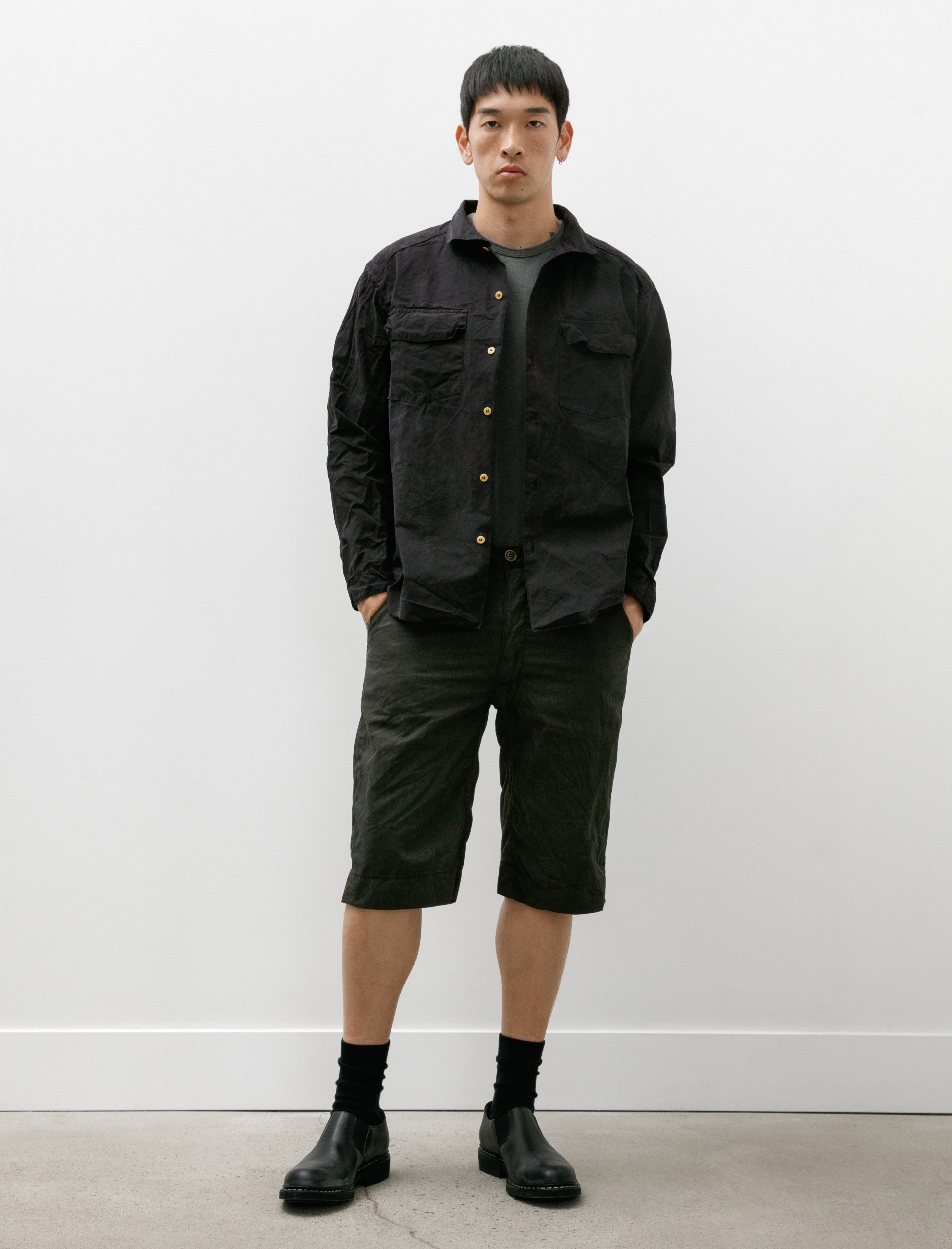 Working Work 8 Long Sleeve Trap Shirt Peached Beach Tar