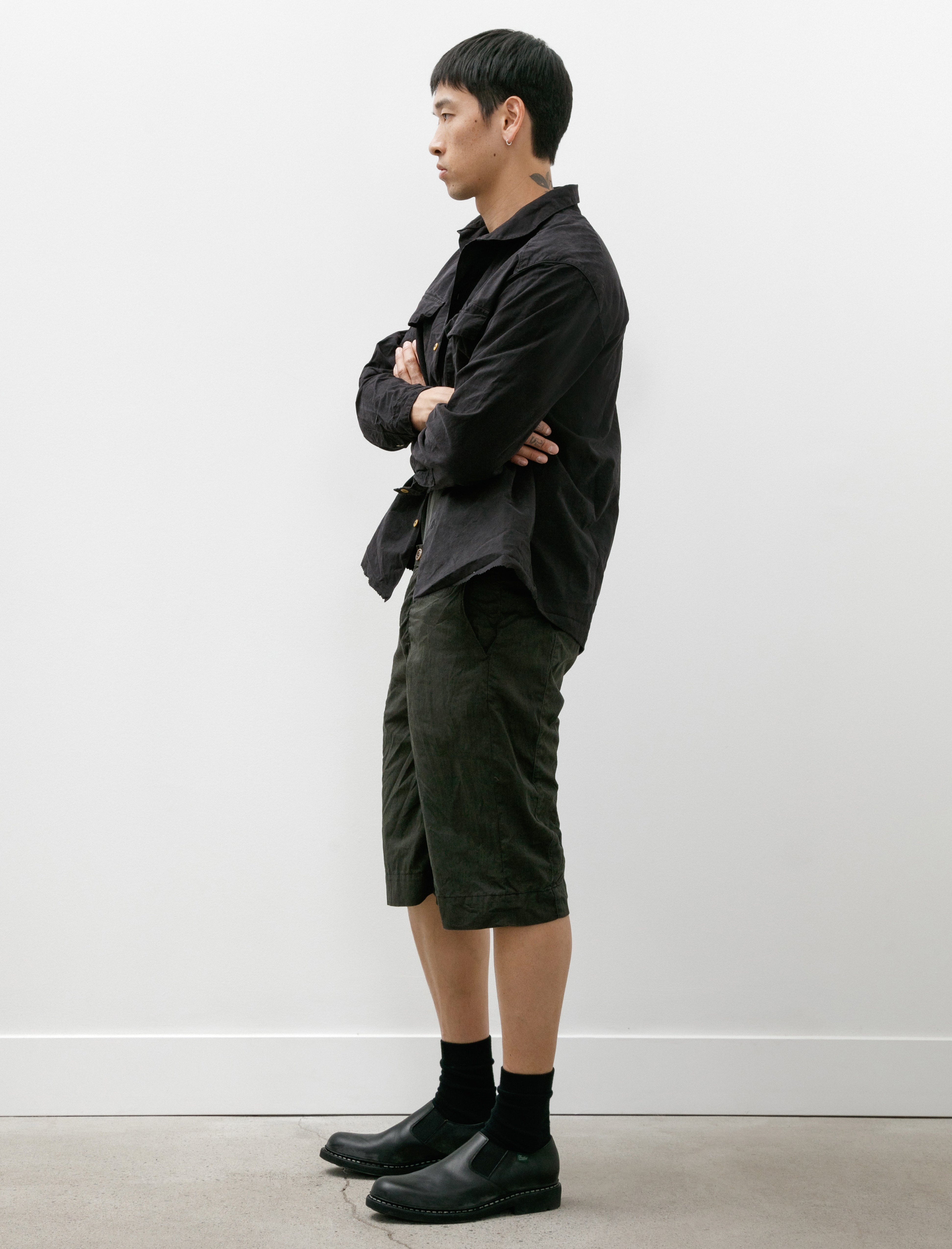 Working Work 11 Slack Short Poly Cotton Gabardine Beach Tar