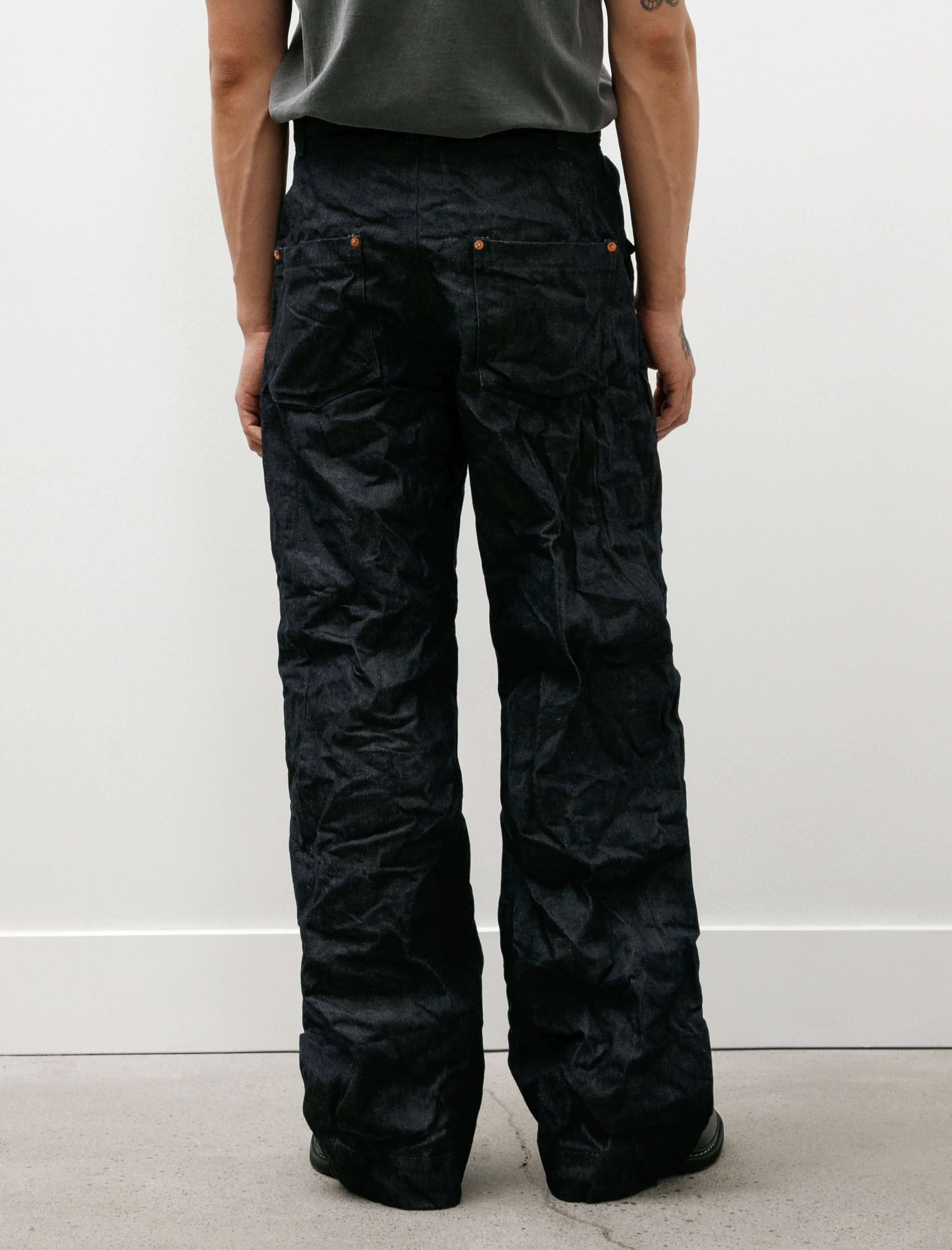 Working Work 3 Wide Jean 14oz Selvage Denim Rinsed