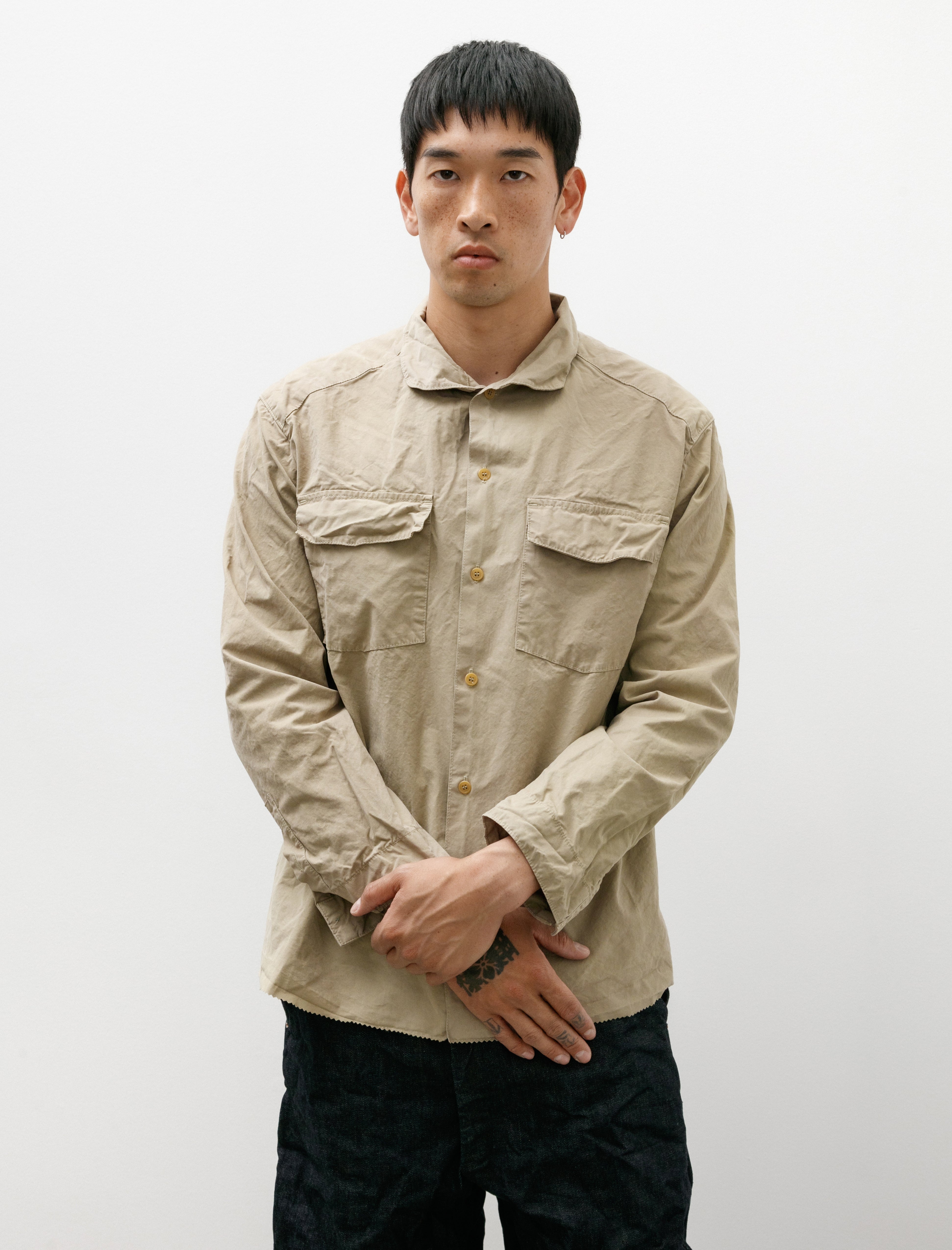 Working Work 8 Long Sleeve Trap Shirt Peached Sage Smudge