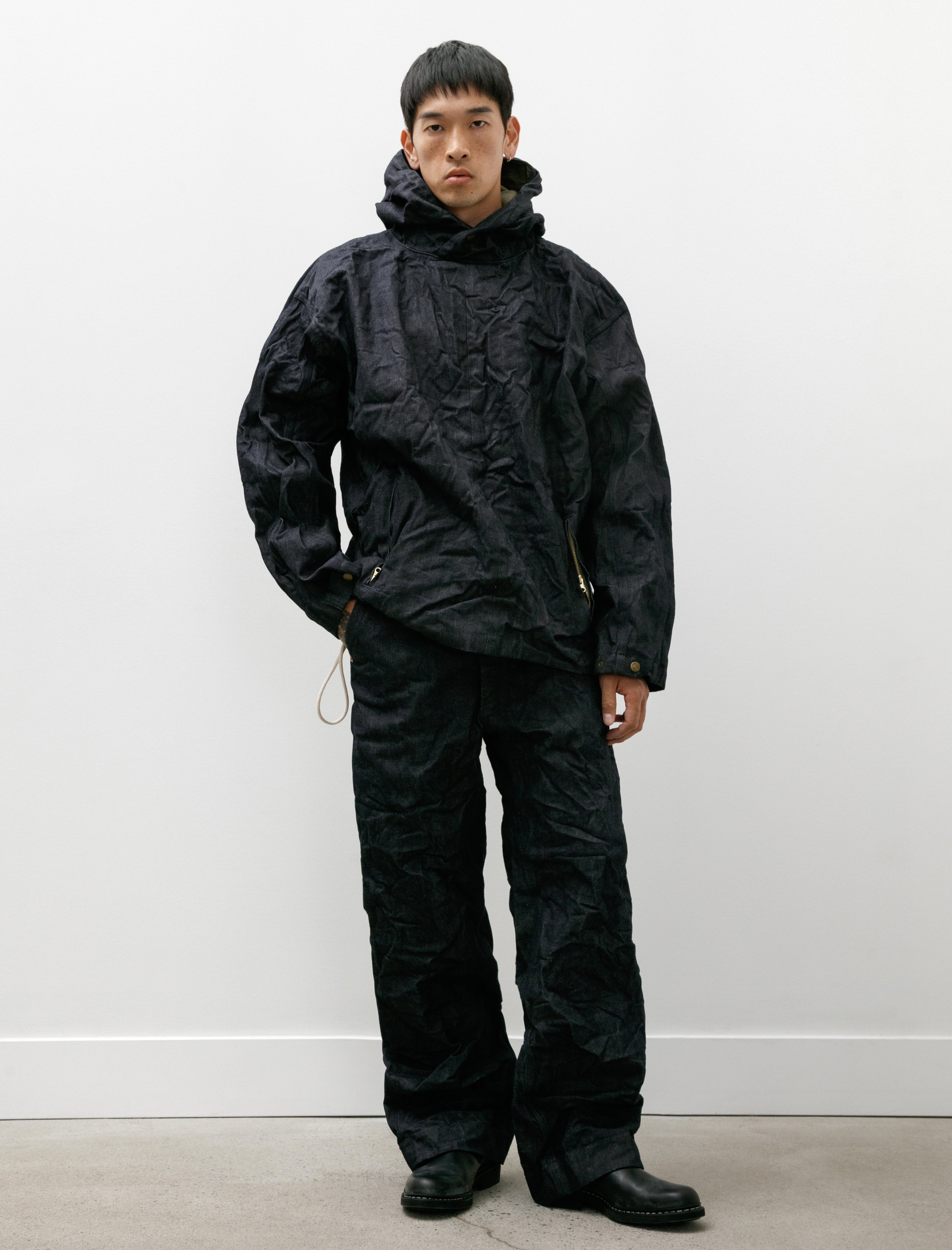 Working Work 3 Wide Jean 14oz Selvage Denim Rinsed