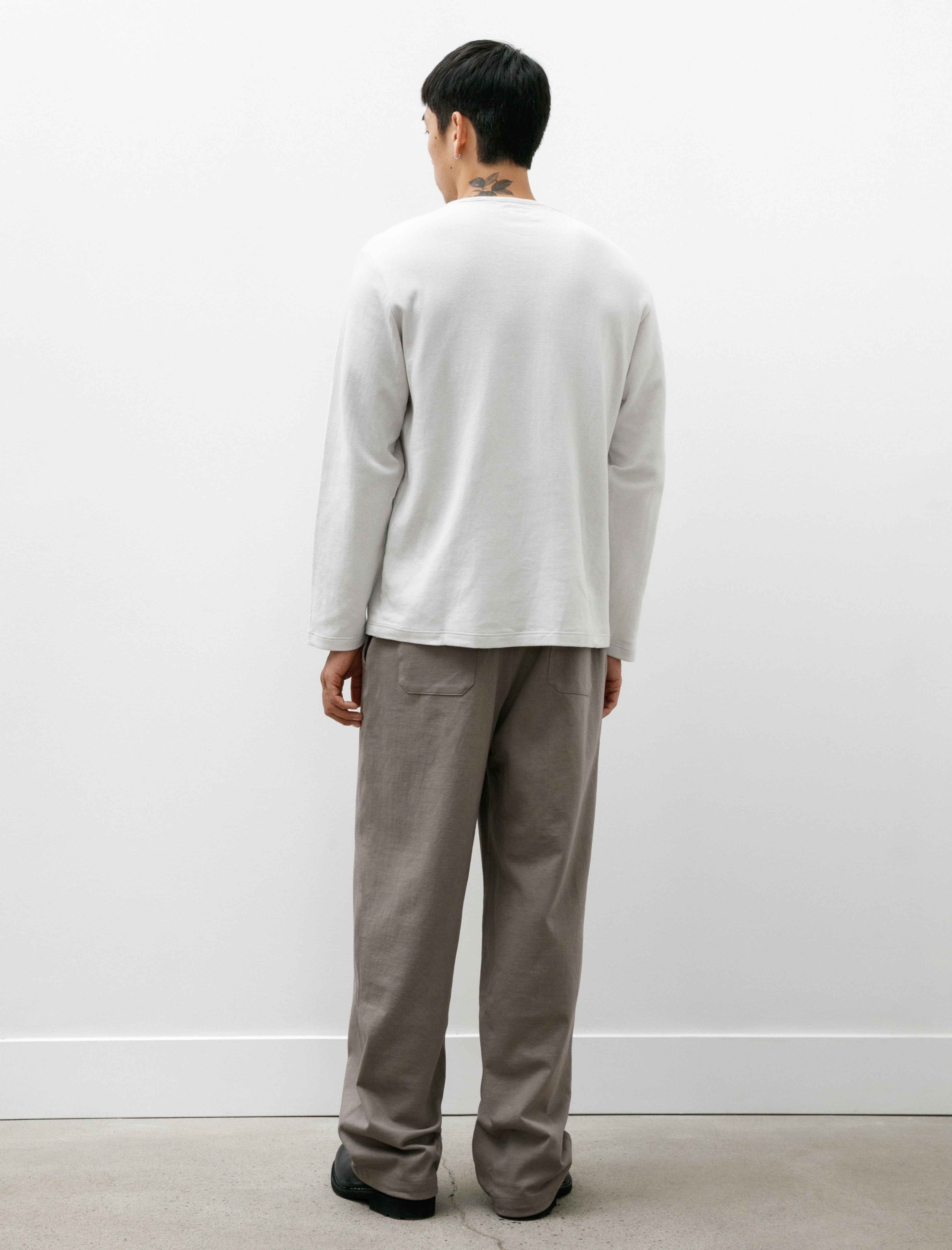 Lady White Co. Belted Jersey Trouser Anvil Grey