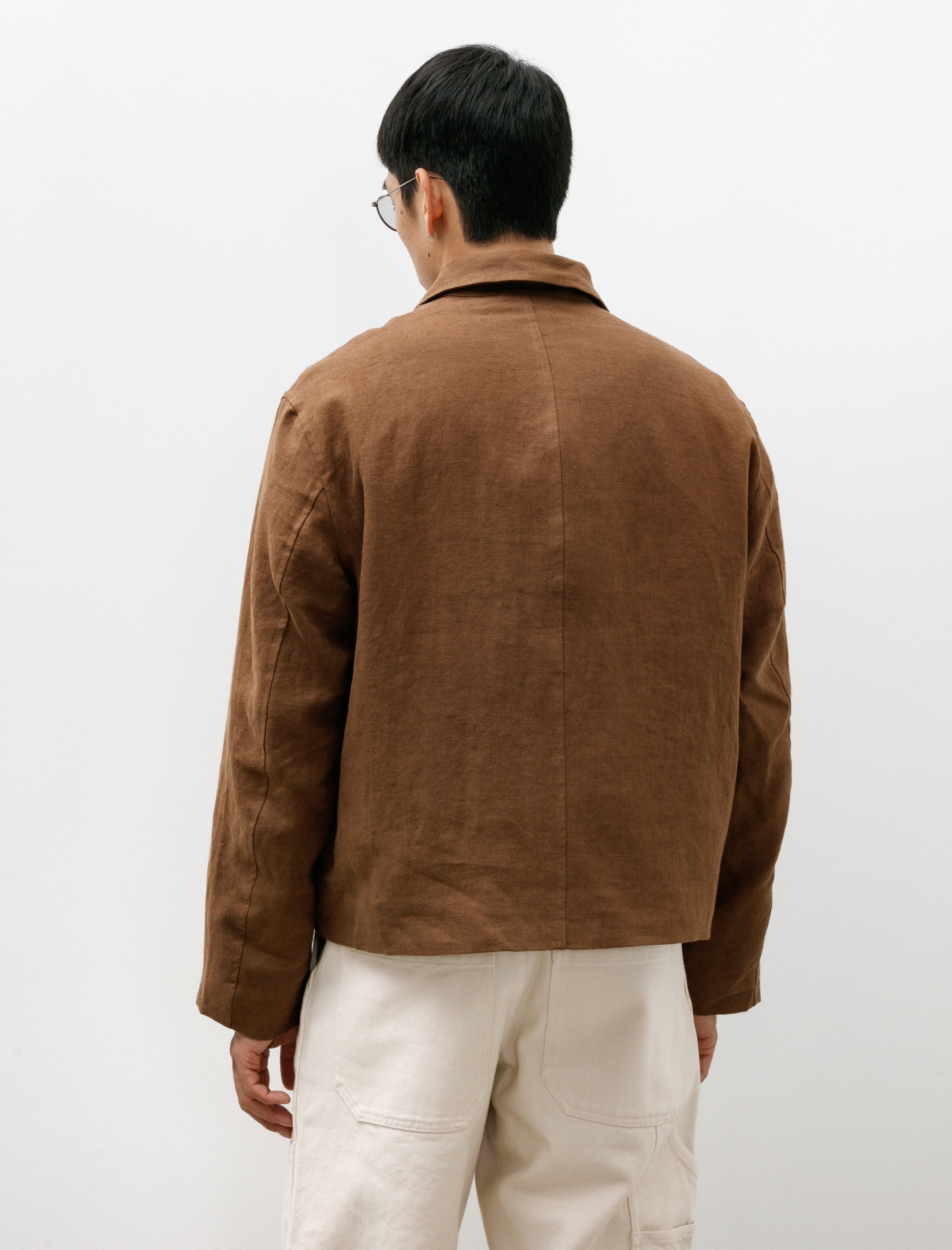 James Coward Site Jacket Brown Corsica Linen