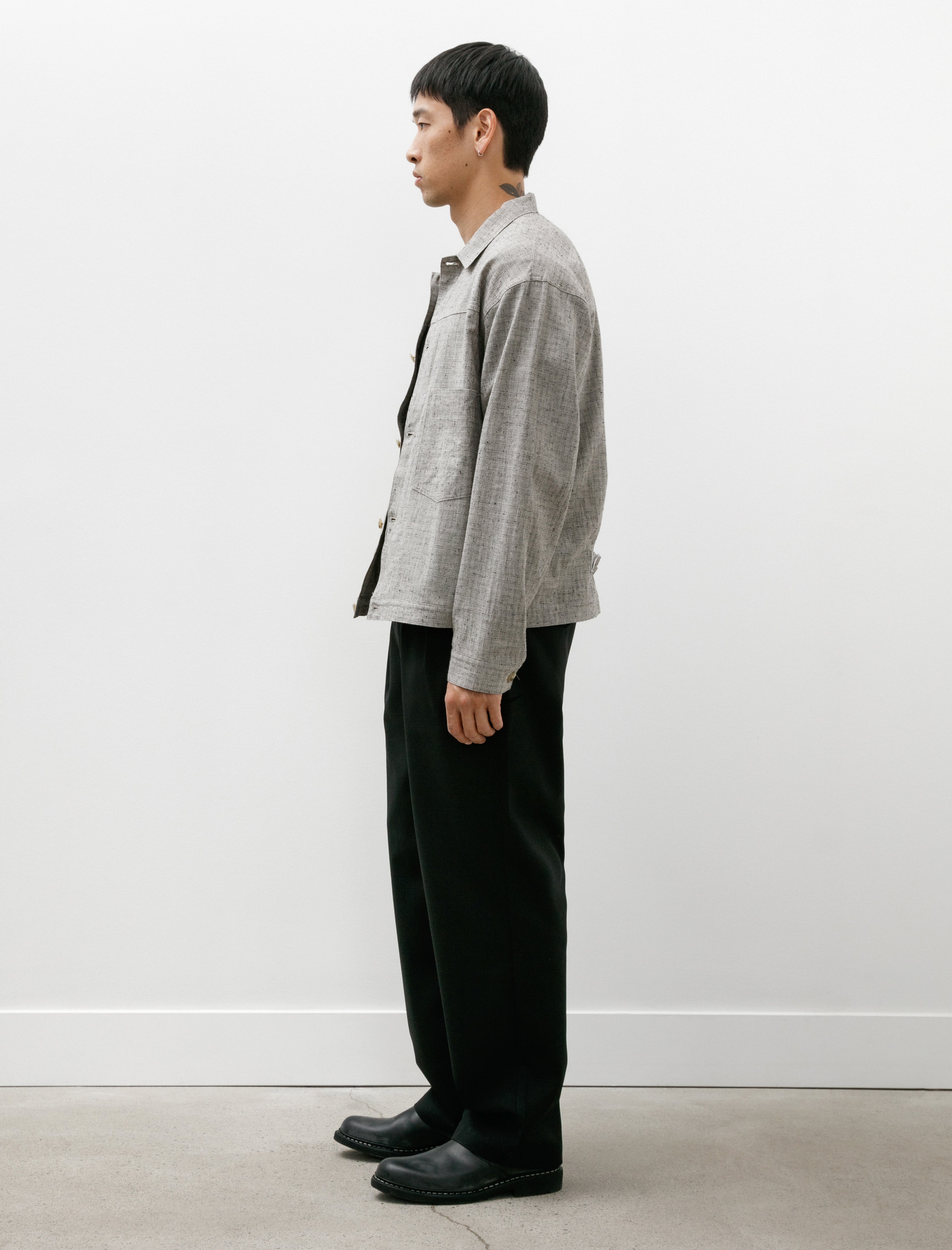 Polyploid Trucker Jacket B Grey Nep