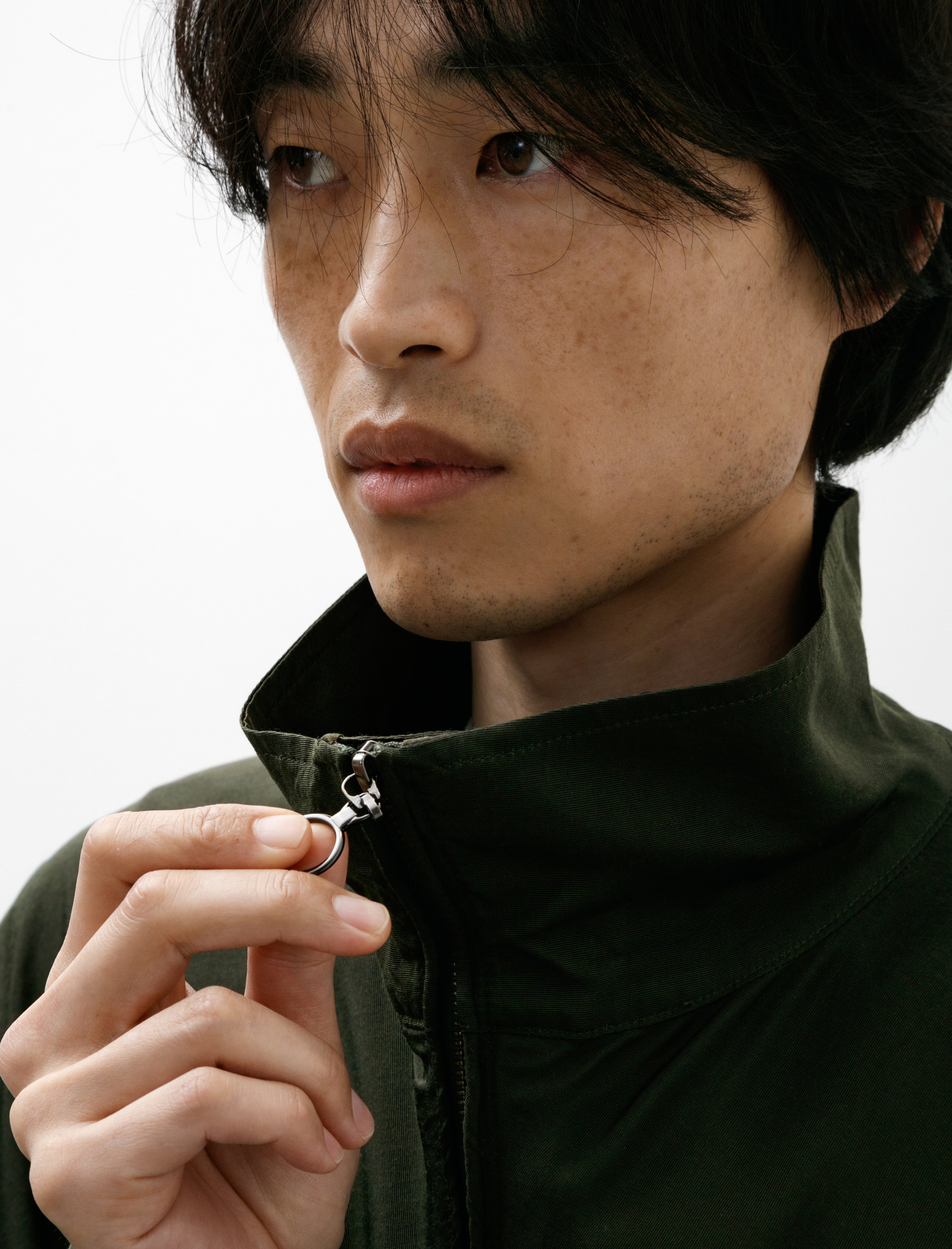 Maatee & Sons Full Zip Anorak Khaki Green