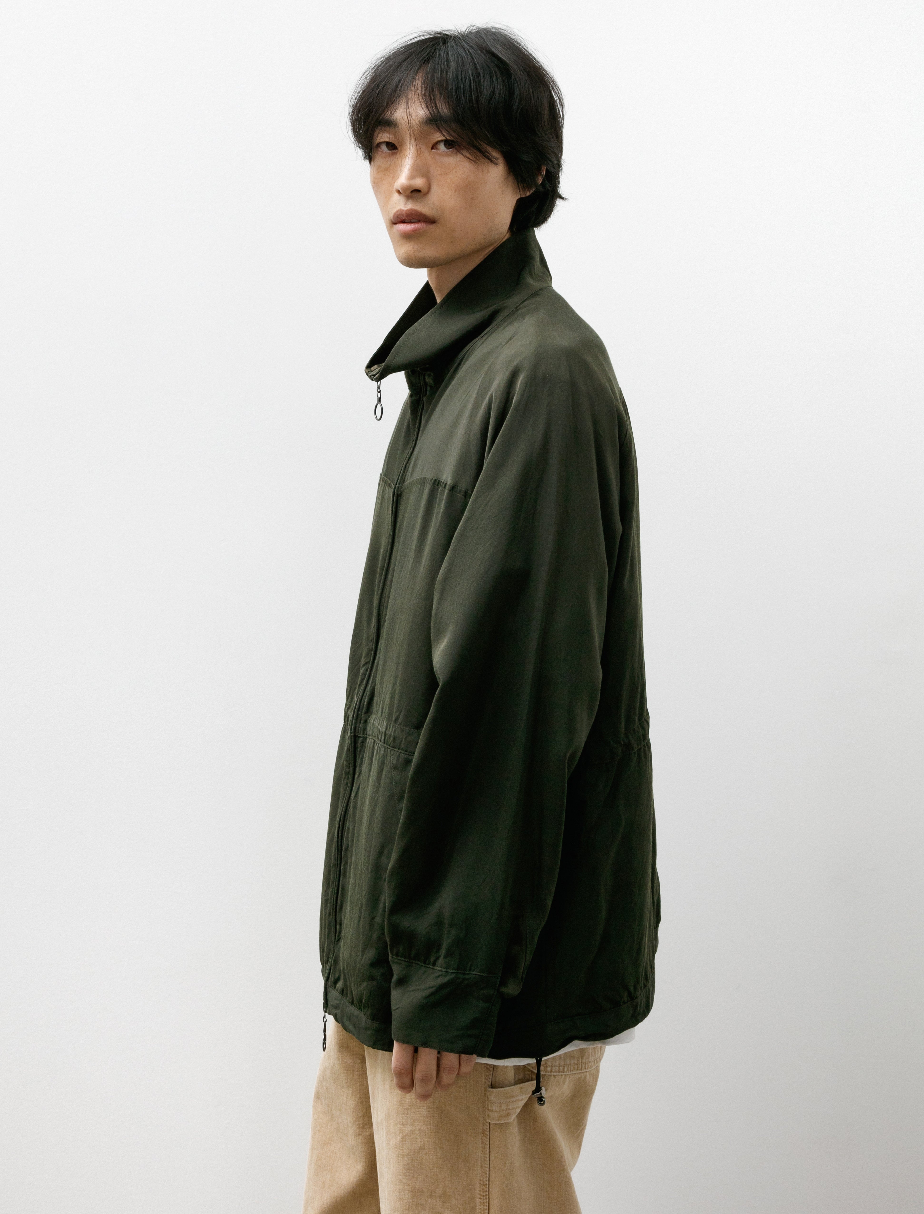 Maatee & Sons Full Zip Anorak Khaki Green