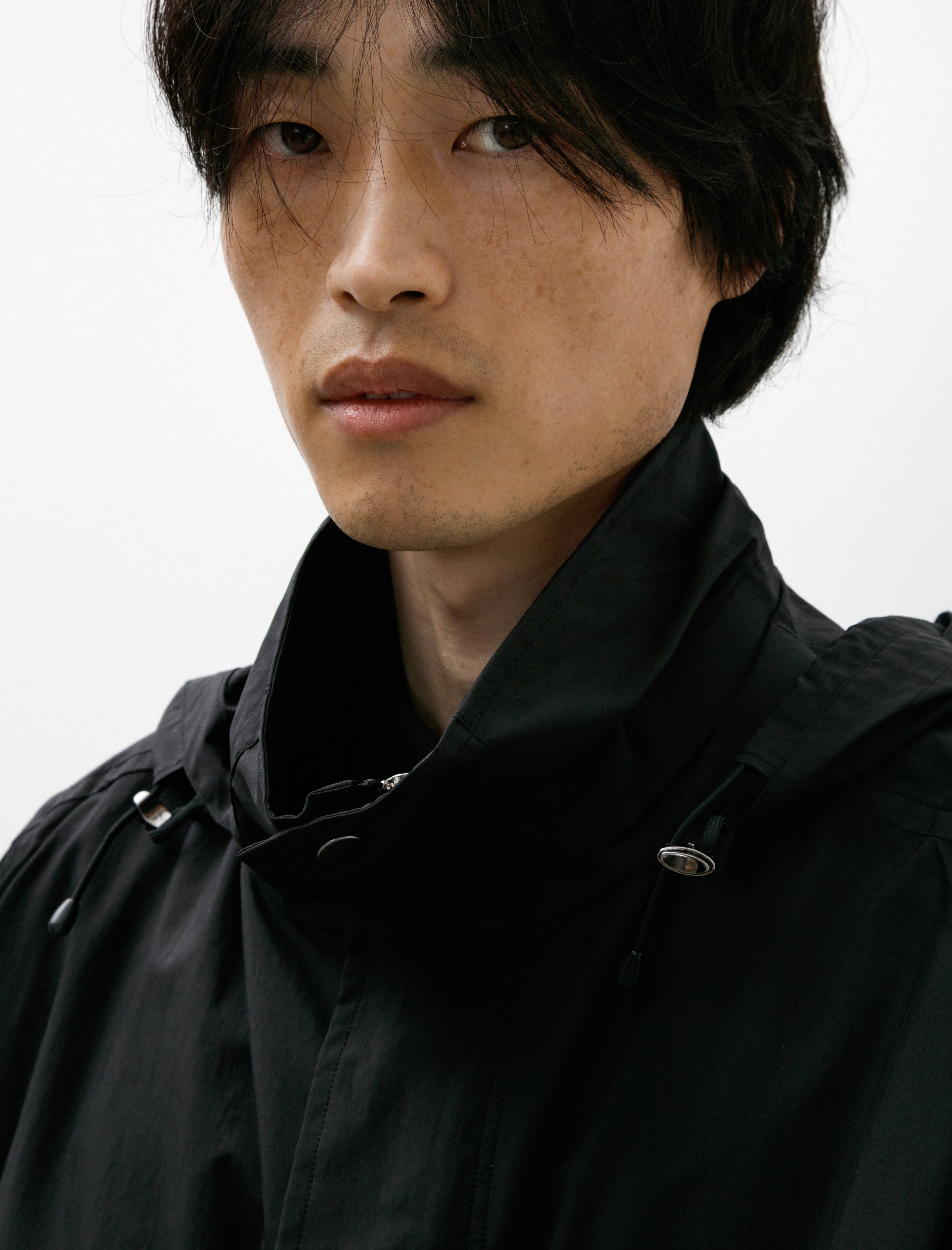 Maatee & Sons Stand Collar Jacket Cotton Nylon Black