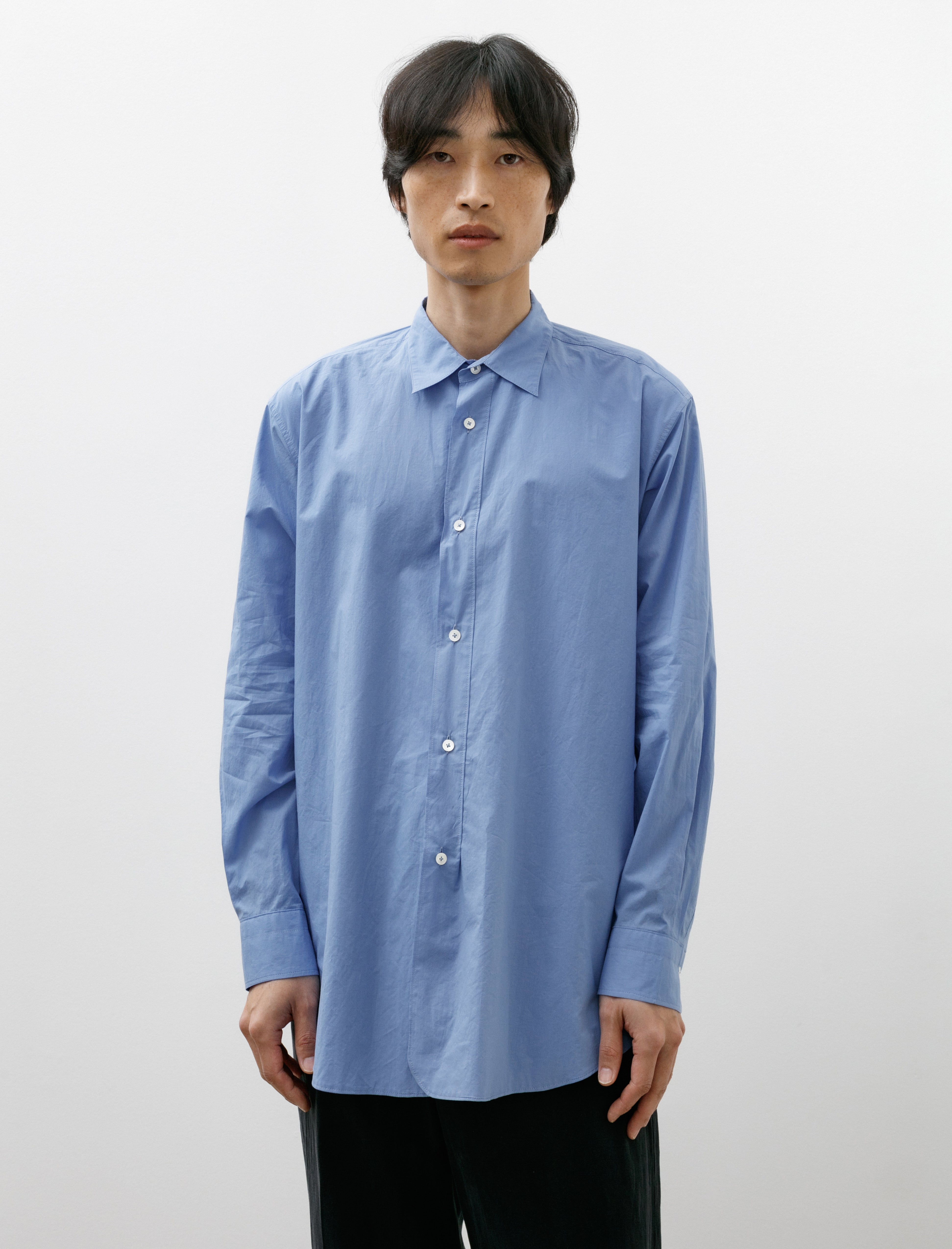 Maatee & Sons Fat Charles Shirt Sax Blue