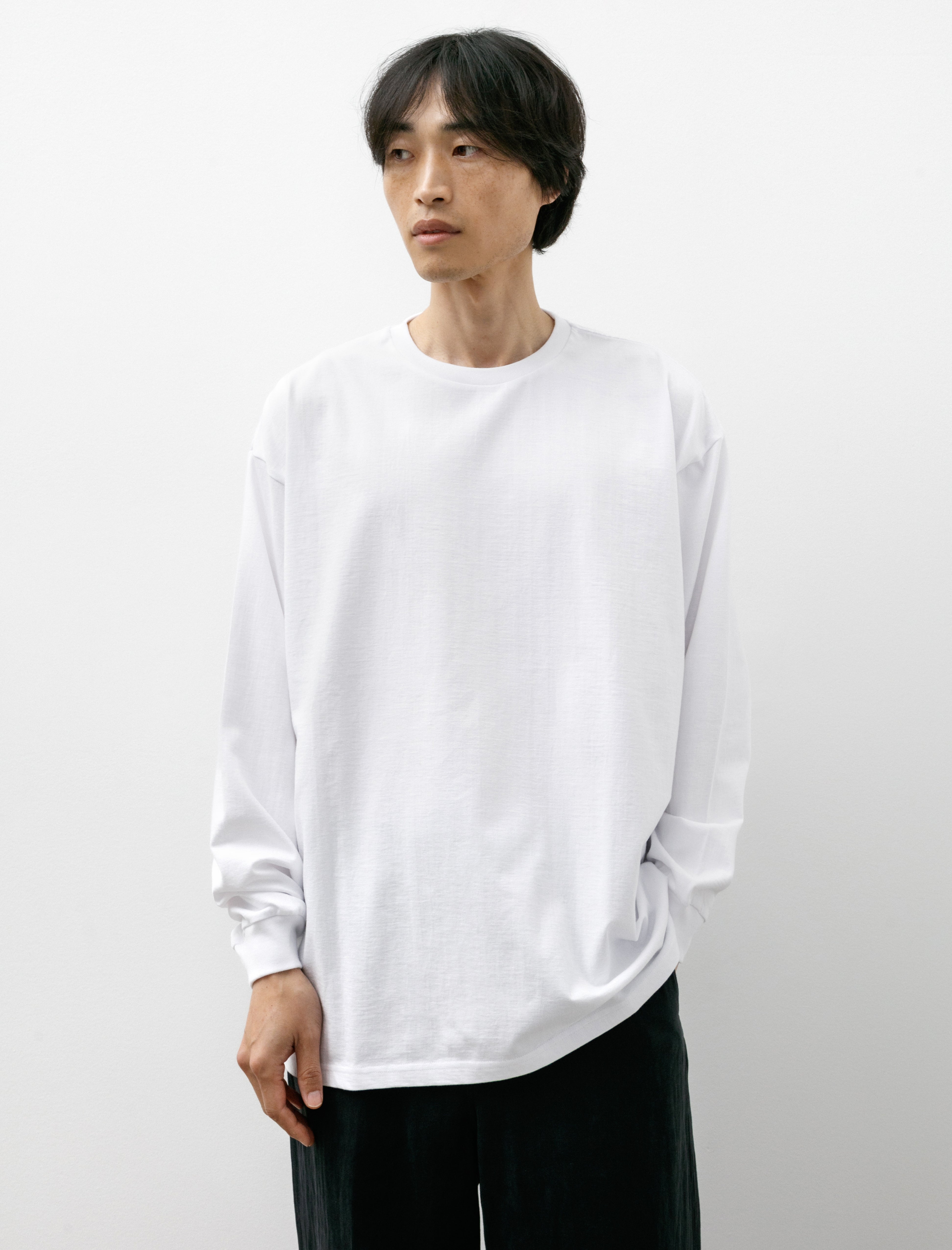 Graphpaper L/S Oversized Tee White