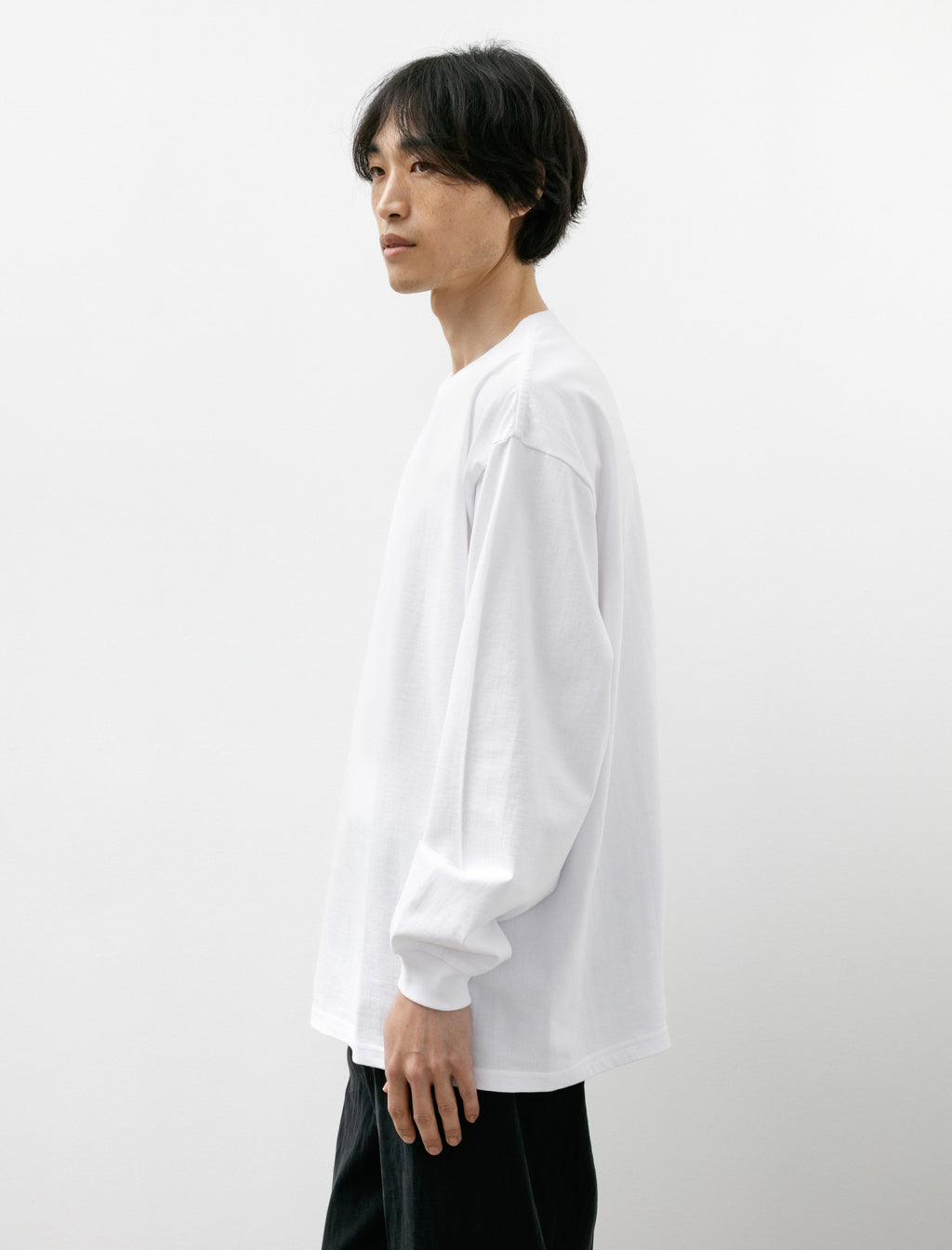 Graphpaper L/S Oversized Tee White – Neighbour