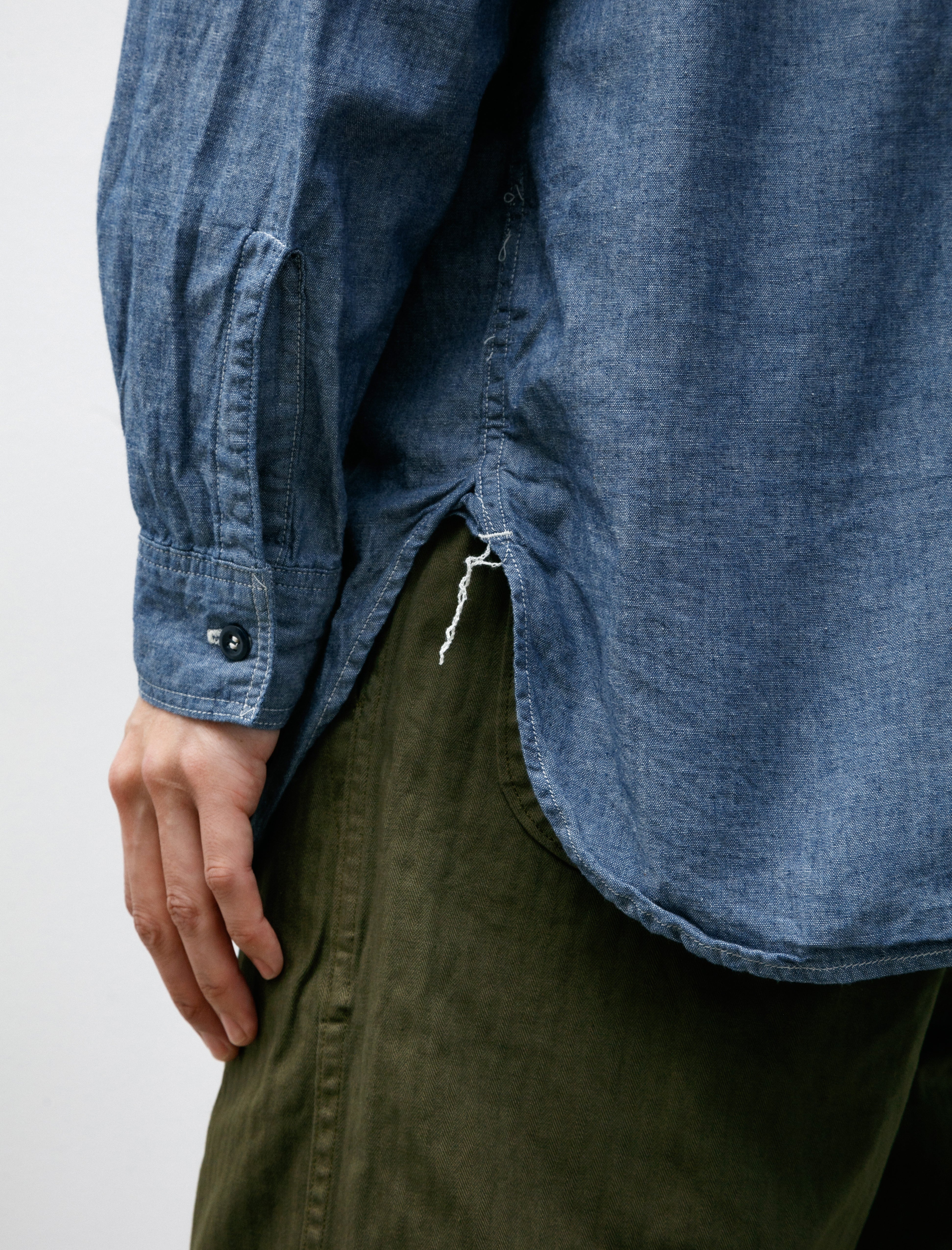 orSlow Relax Fit Work Shirt Chambray