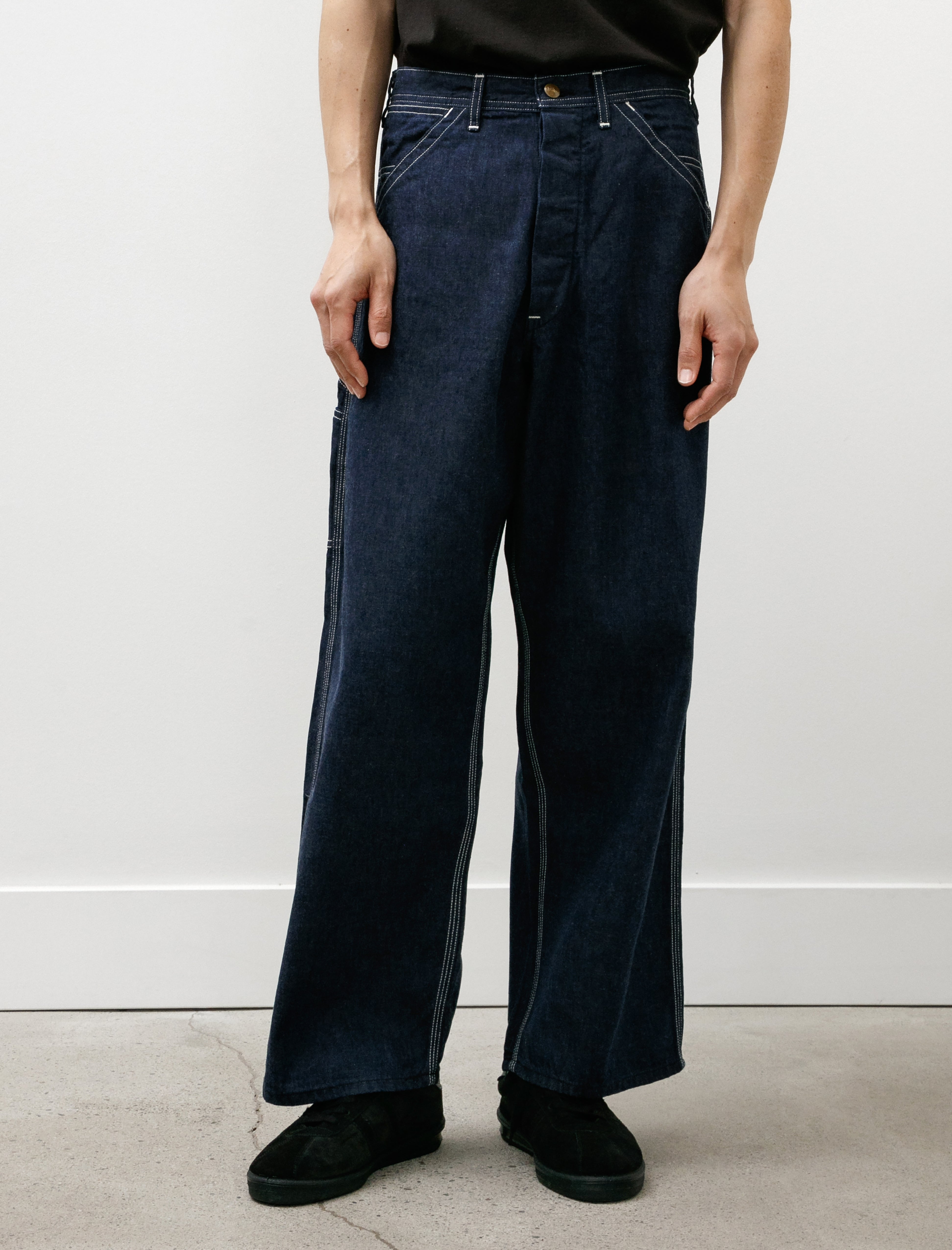 orSlow Wide Fit 30's Painter Pants One Wash