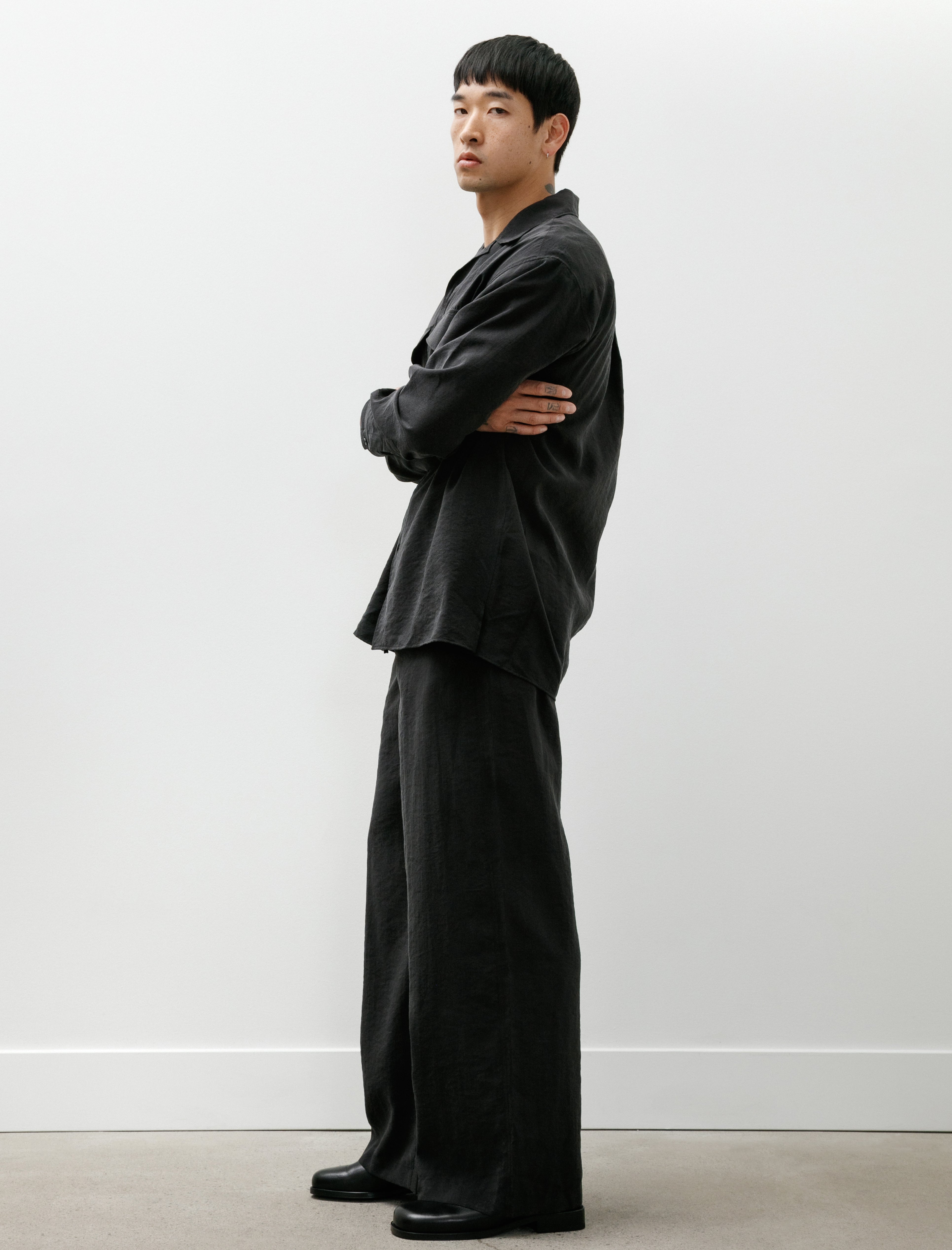 Lemaire Straight Tailored Pants Black