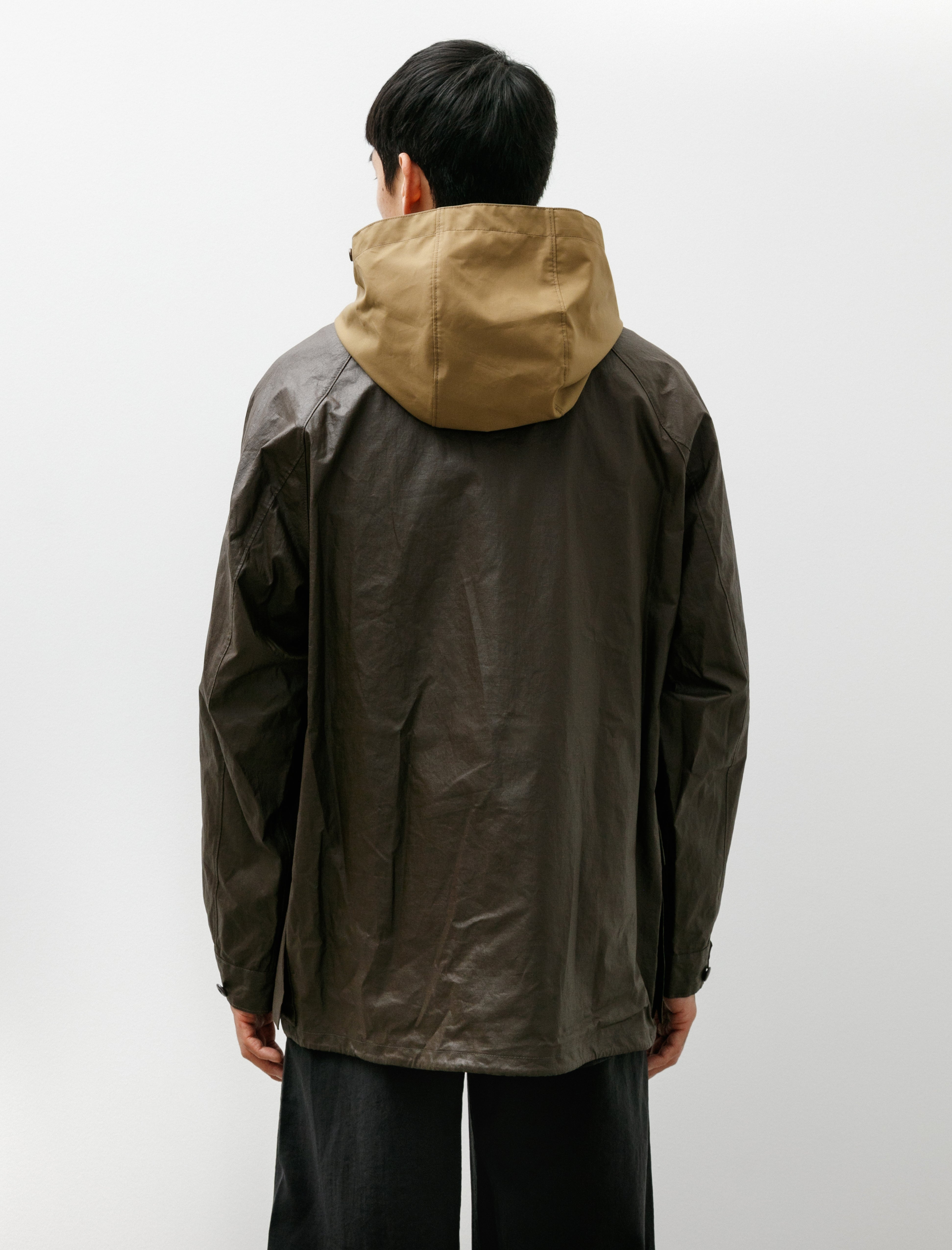 Lemaire Rain Jacket With Detachable Hood Bronze