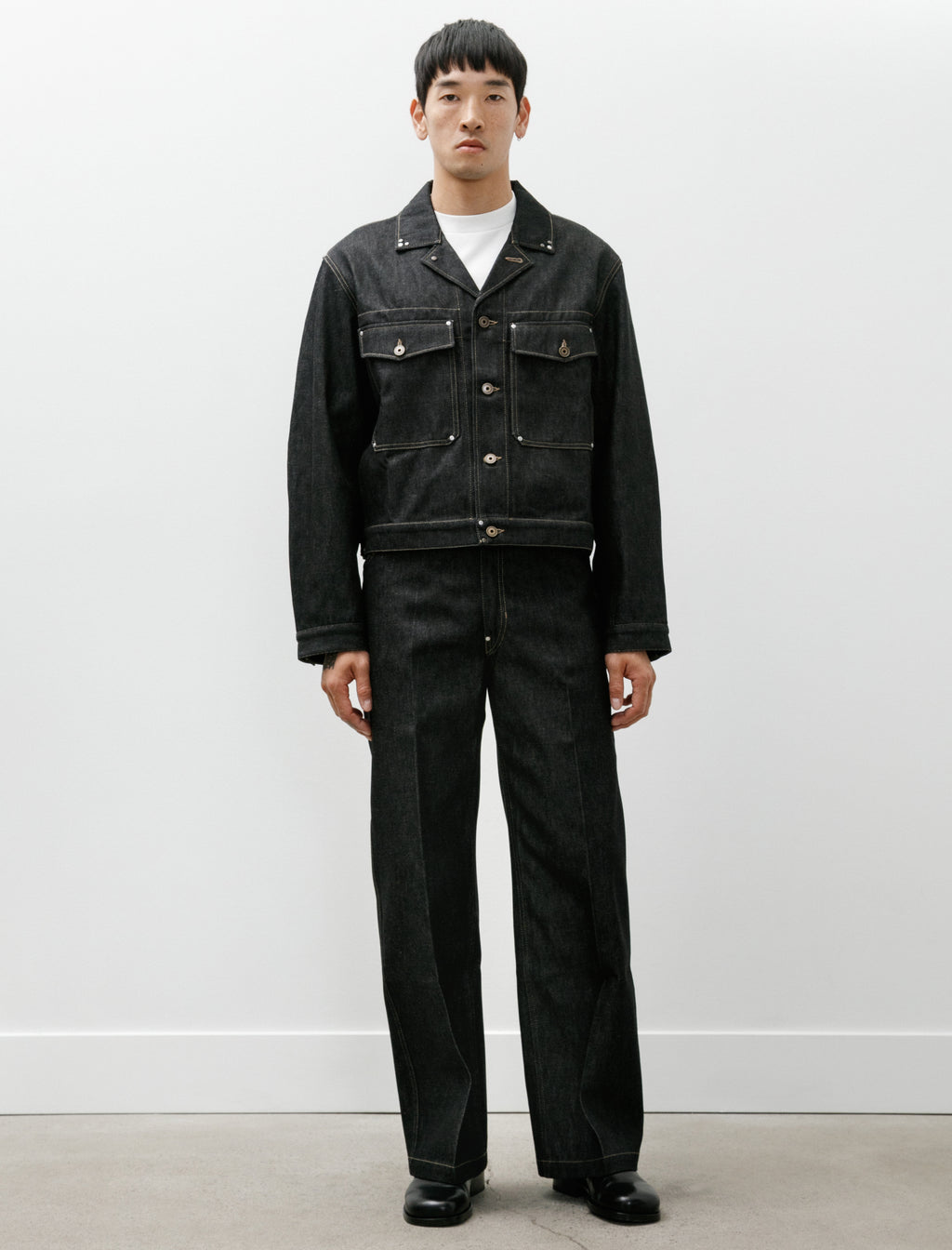 Lemaire Wide Pants with Studs Slate – Neighbour