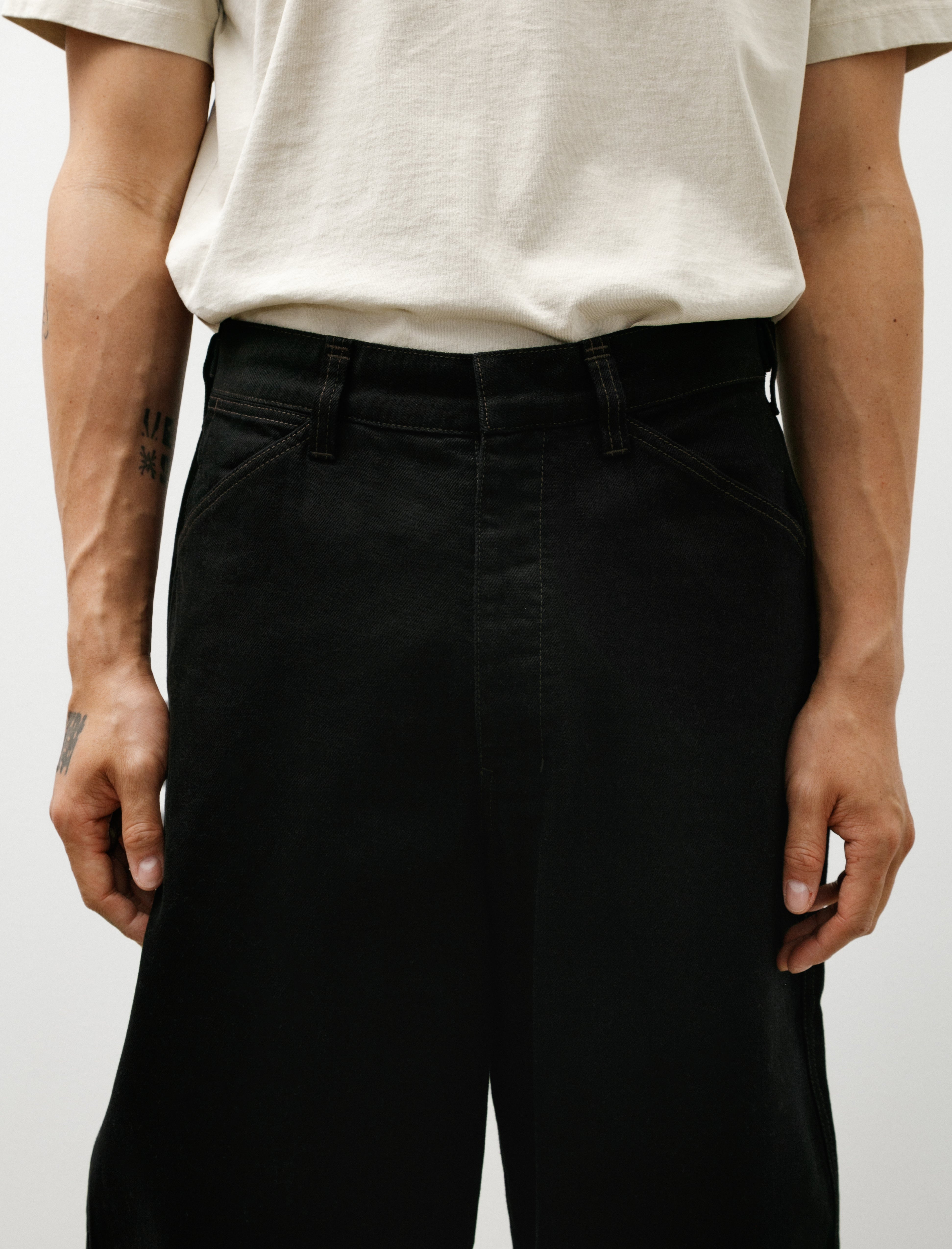 Lemaire Maxi Workwear Pants Black