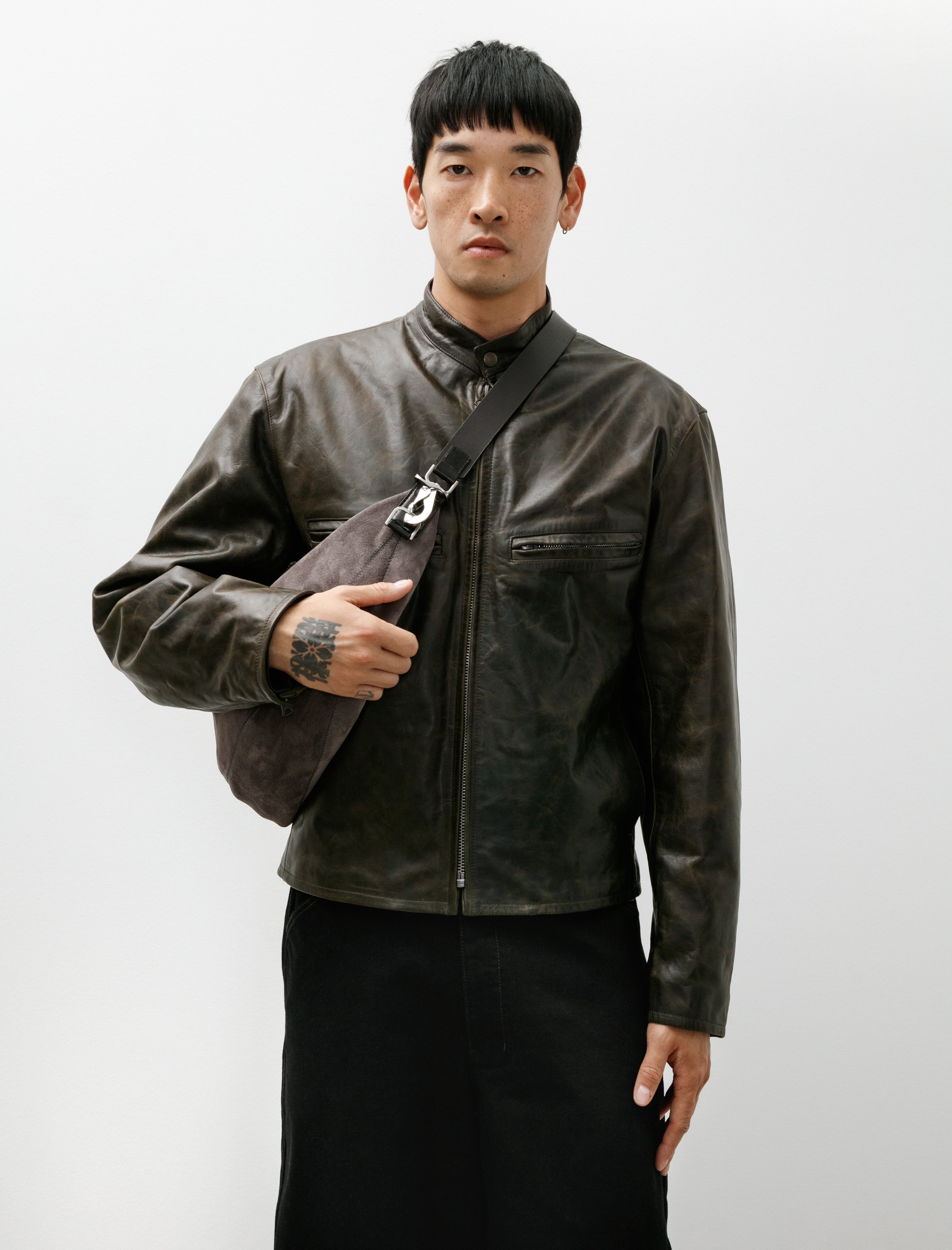Lemaire Hobo Quiver Clip Bag Mink