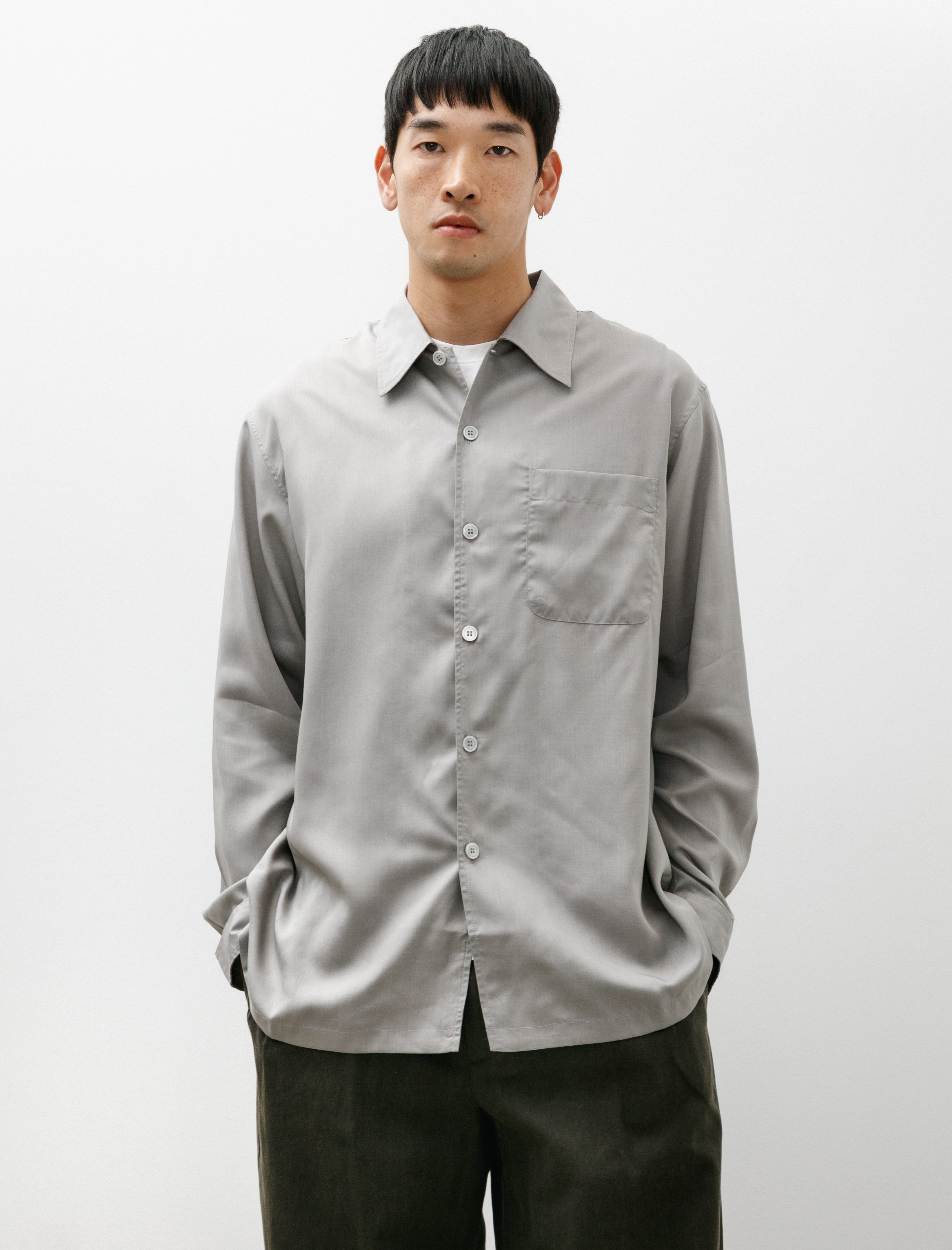 Our Legacy Every Shirt Willow Grey Softflow Tencel