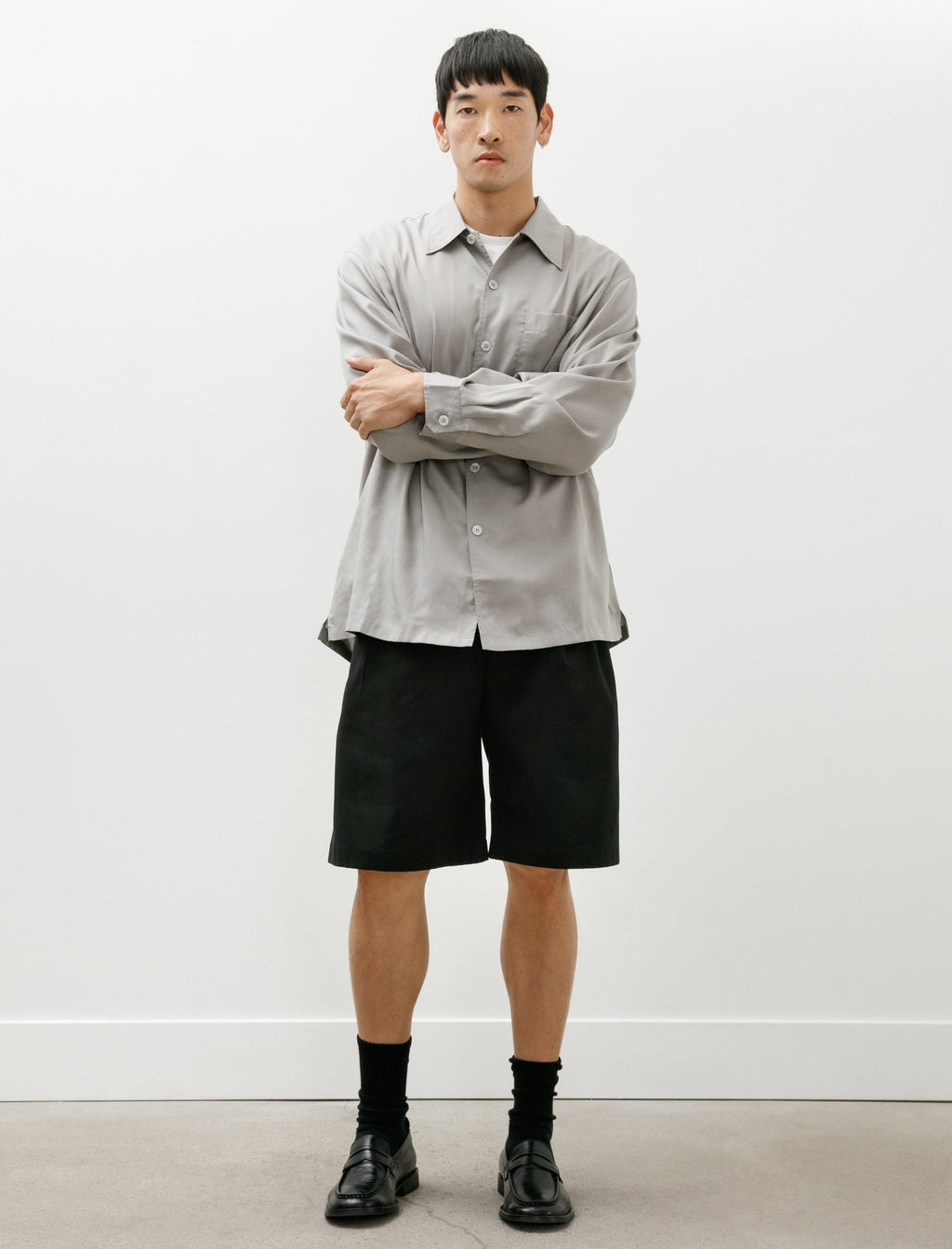 Our Legacy Ponte Shorts Studio Black Micro Canvas – Neighbour