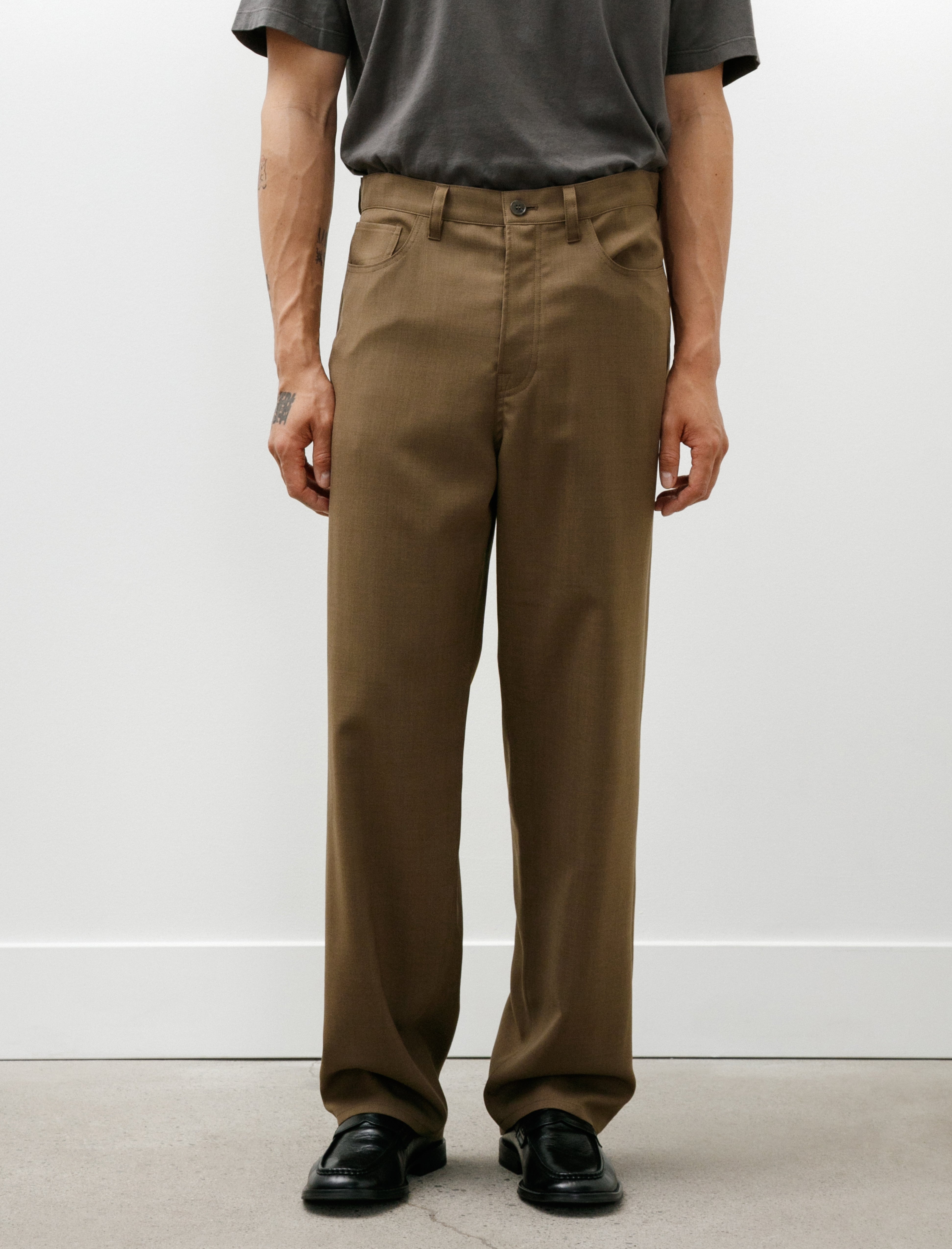 5 Pocket Pants C Brown